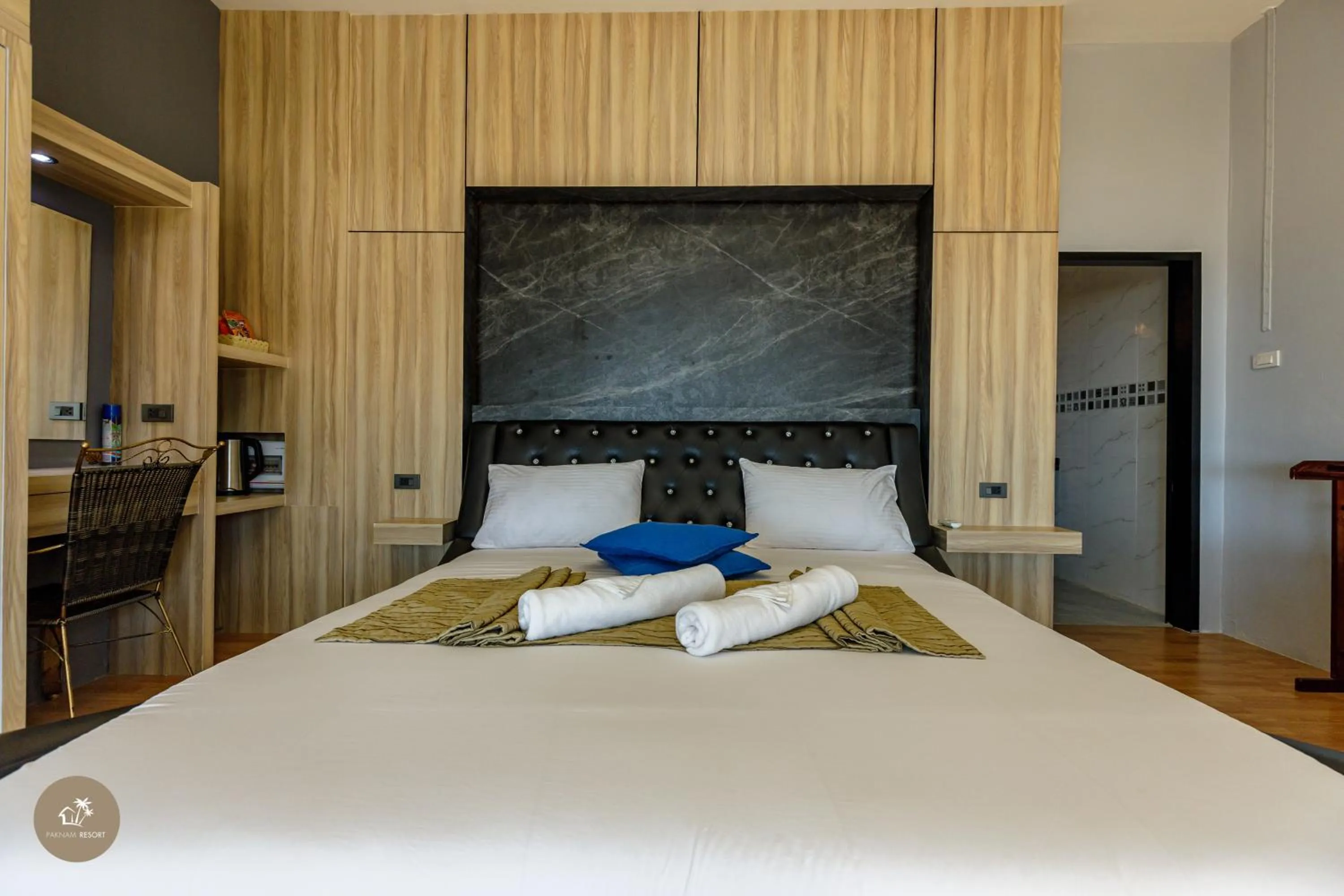 Bed in Pak Nam Resort