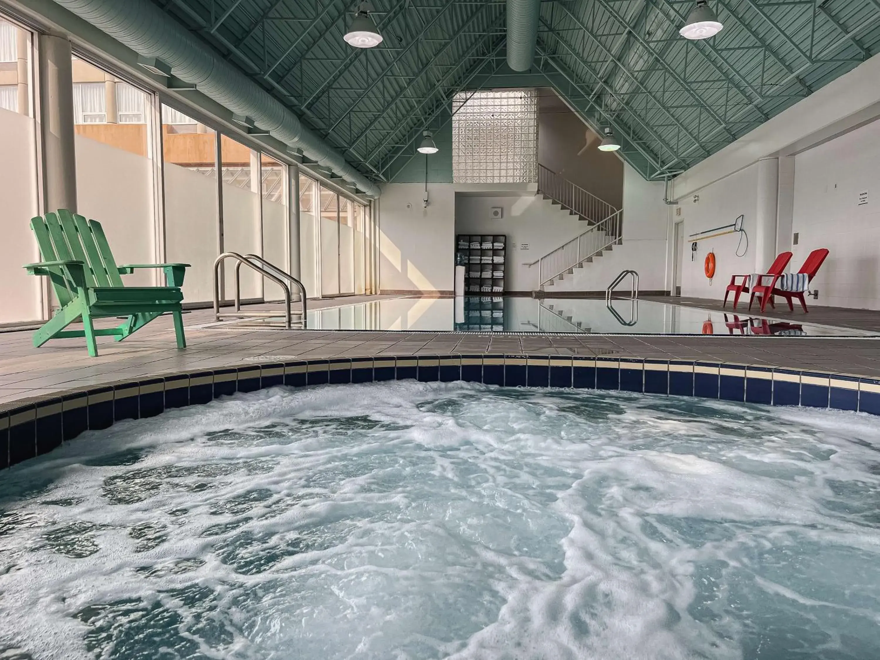 Pool view in Coast Chilliwack Hotel by APA Pool view in Coast Chilliwack Hotel by APA