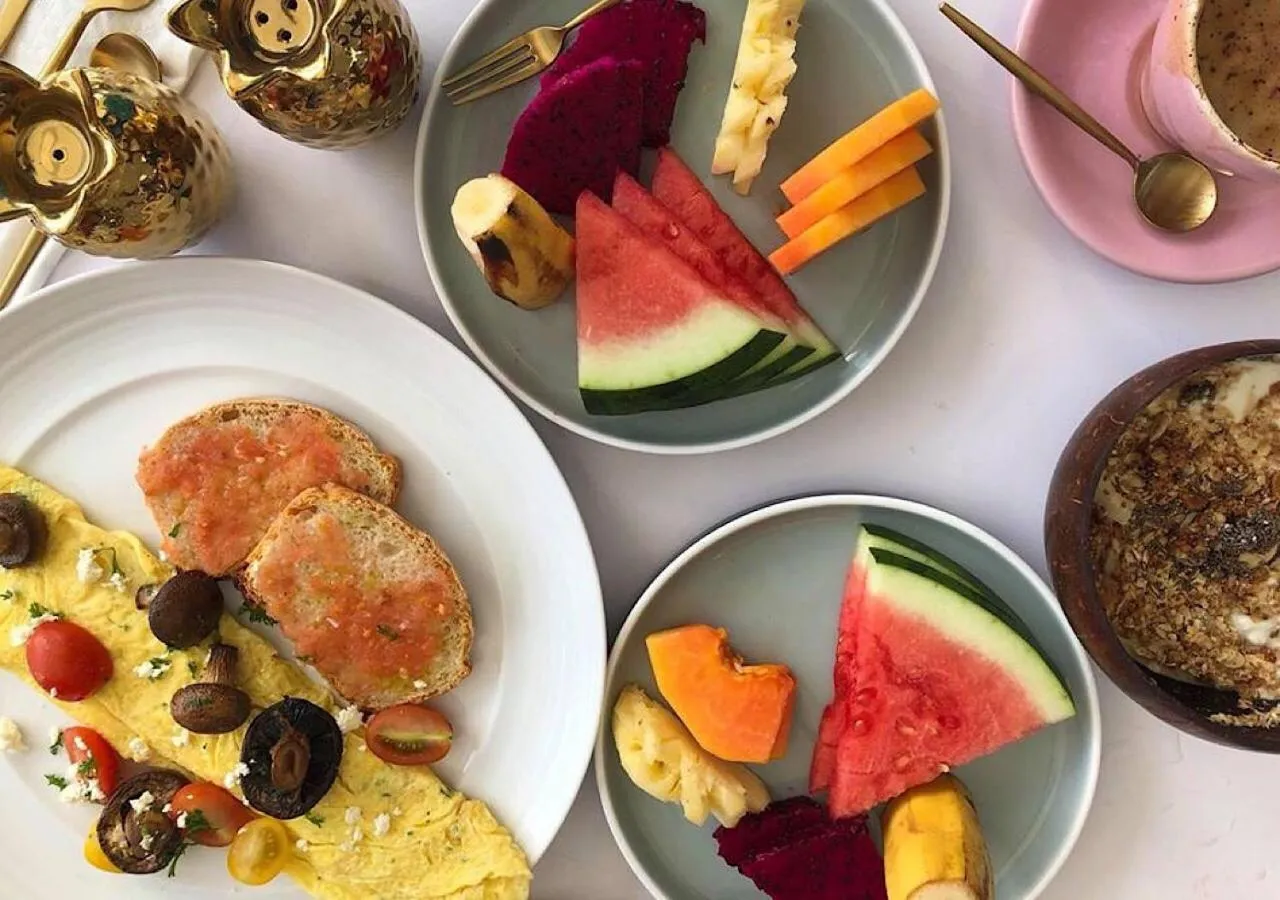 Food in White Palm Hotel Uluwatu Bali