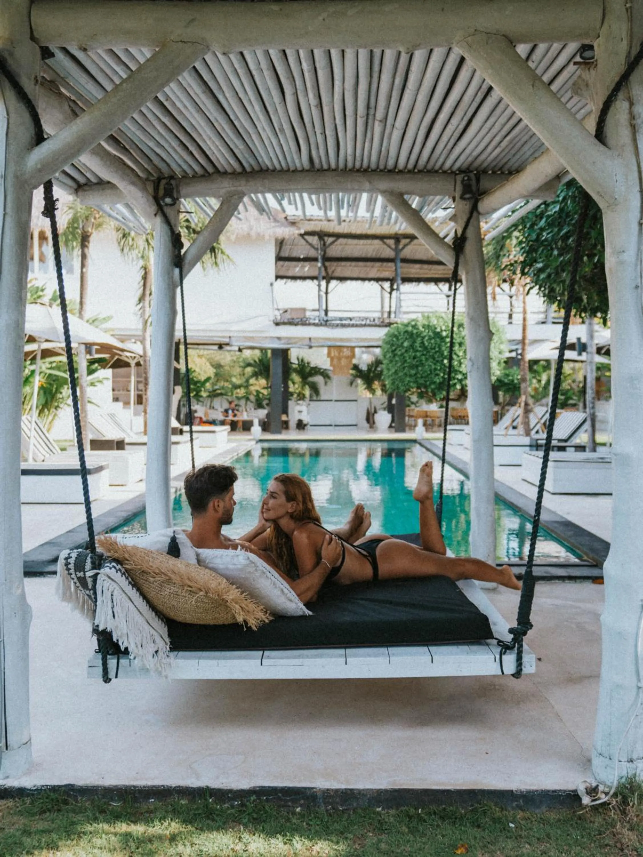Pool view in White Palm Hotel Uluwatu Bali