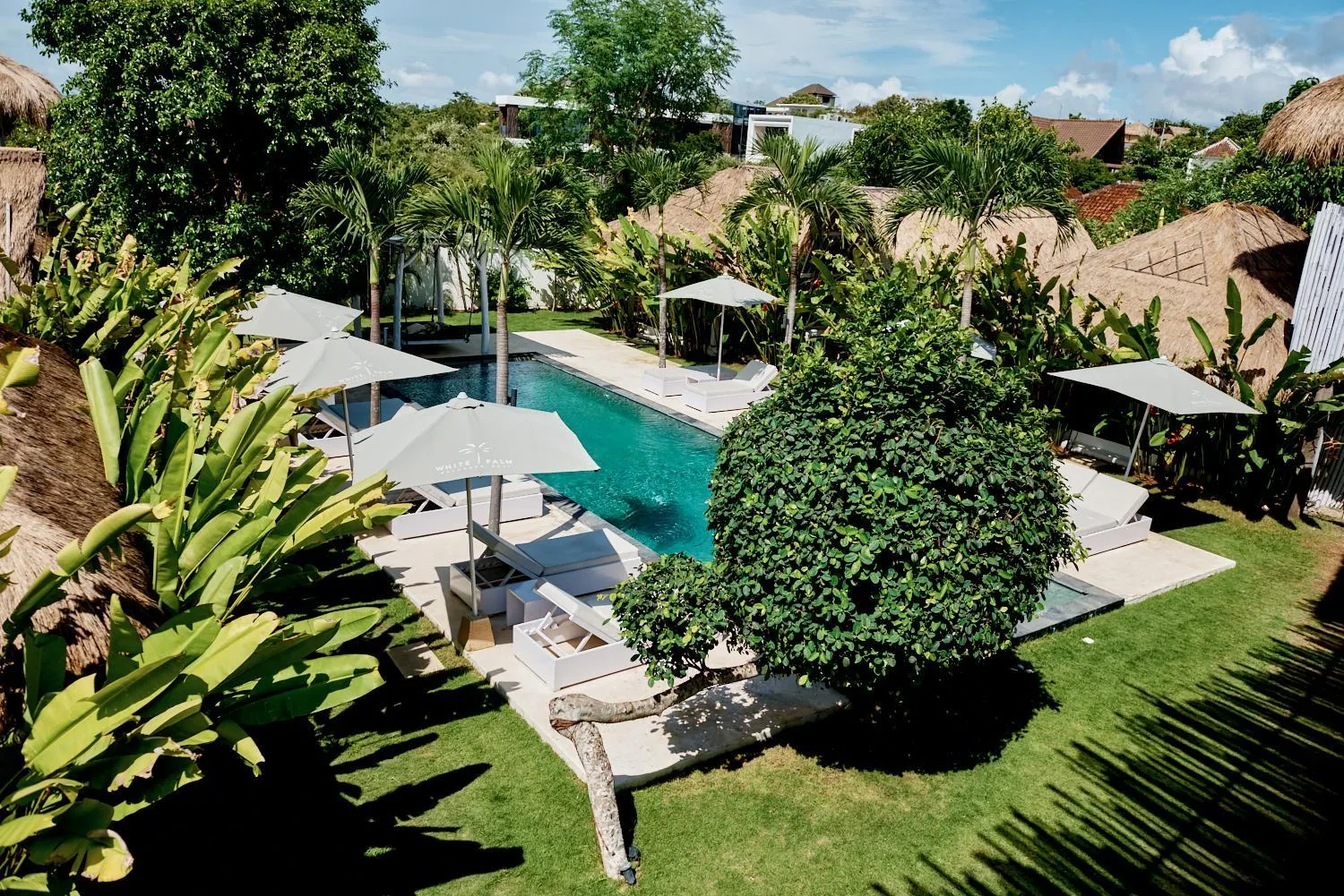 Pool view in White Palm Hotel Uluwatu Bali