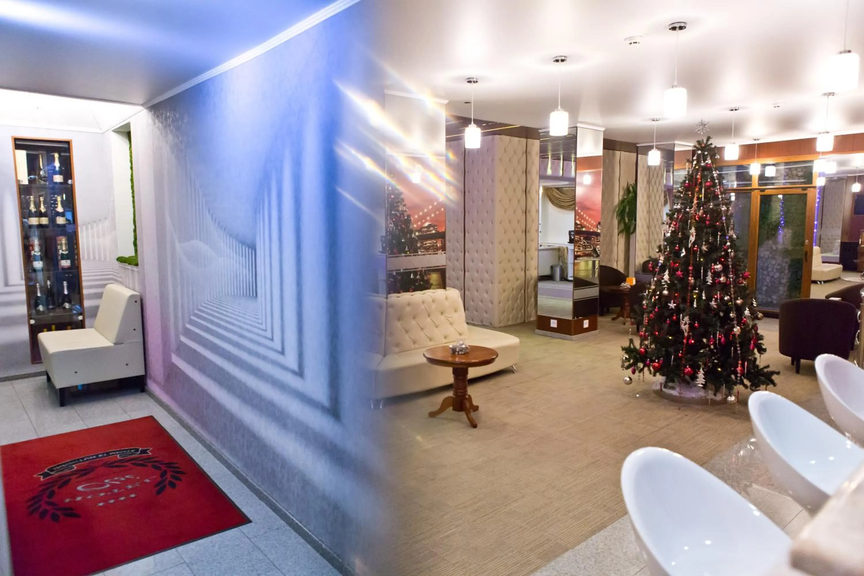 Communal lounge/ TV room in Hotel Olsi