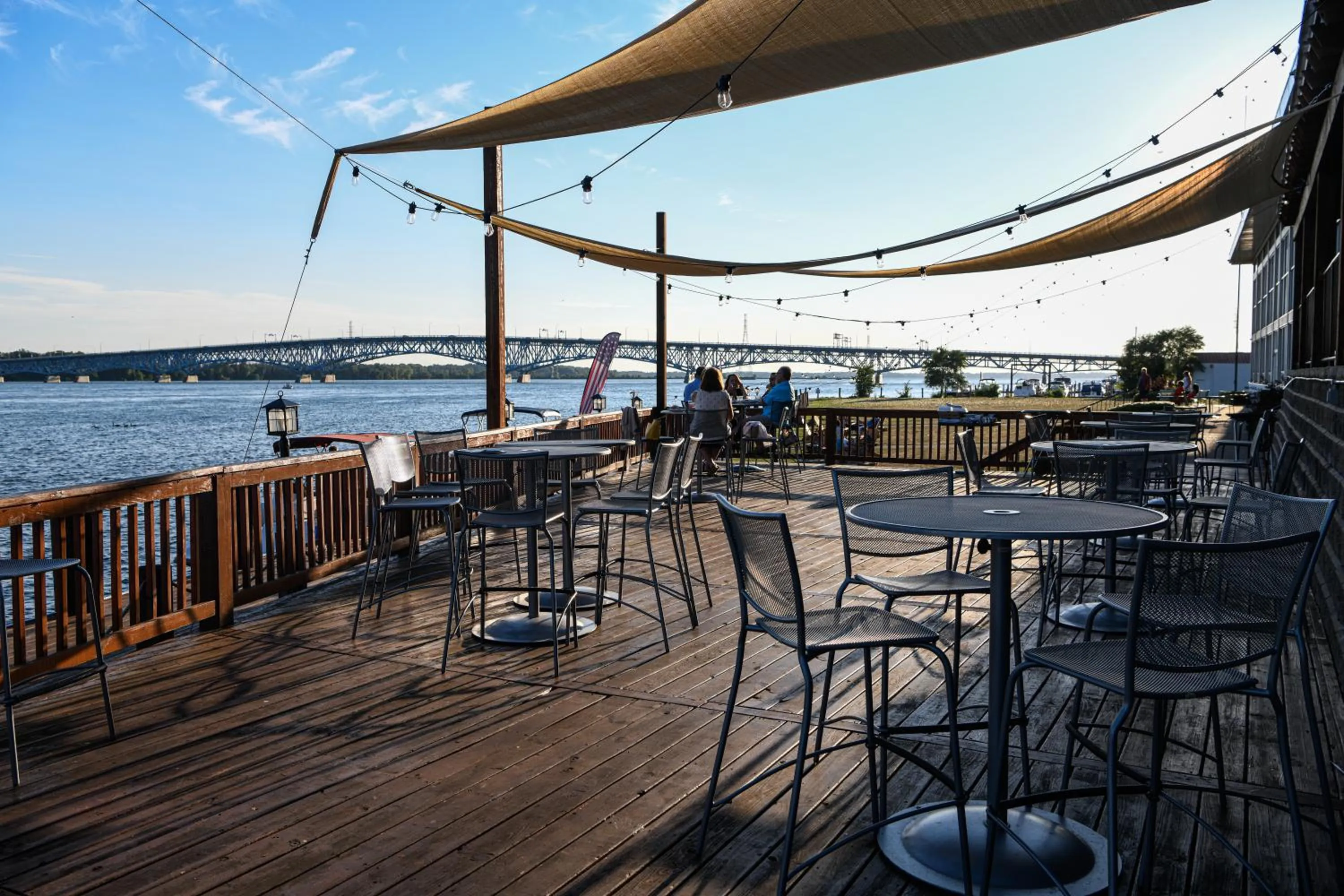 Patio in Niagara Riverside Resort; BW Premier Collection