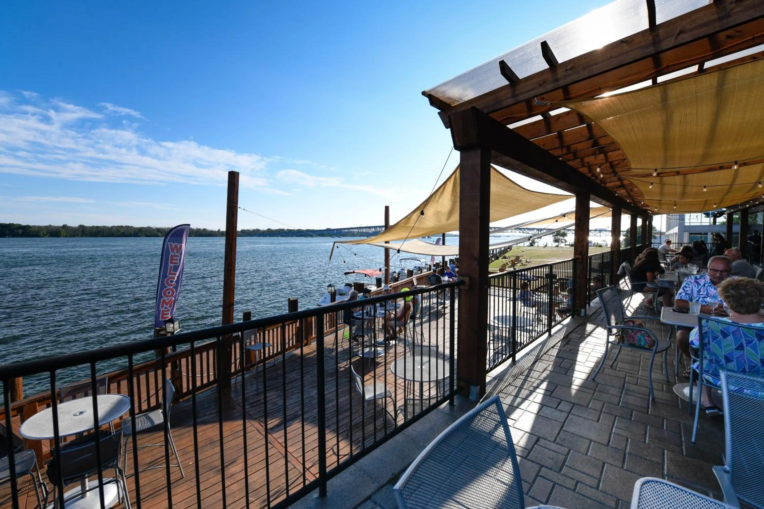 Patio in Niagara Riverside Resort; BW Premier Collection