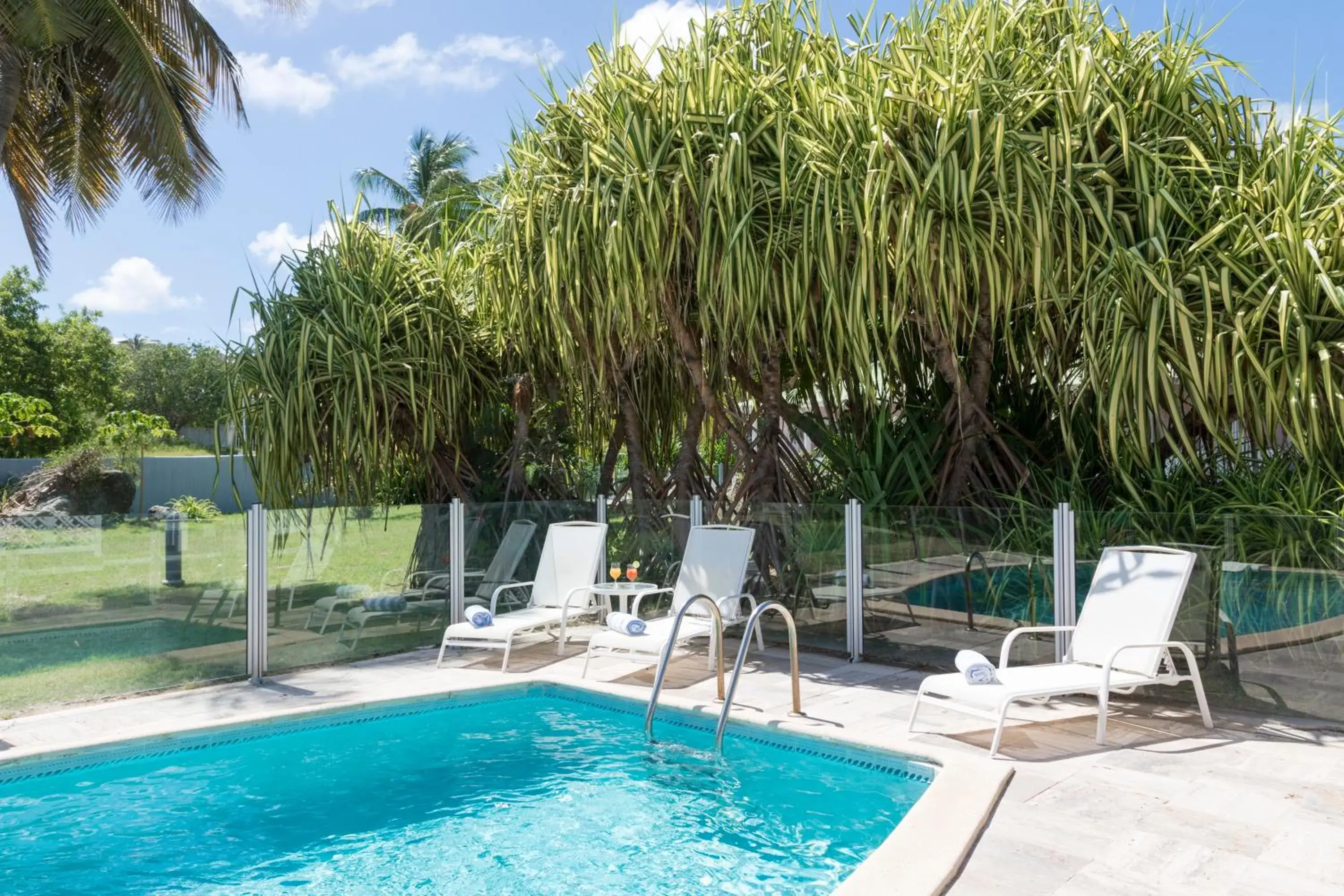 Pool view in Esmeralda Resort - Orient Bay Pool view in Esmeralda Resort - Orient Bay