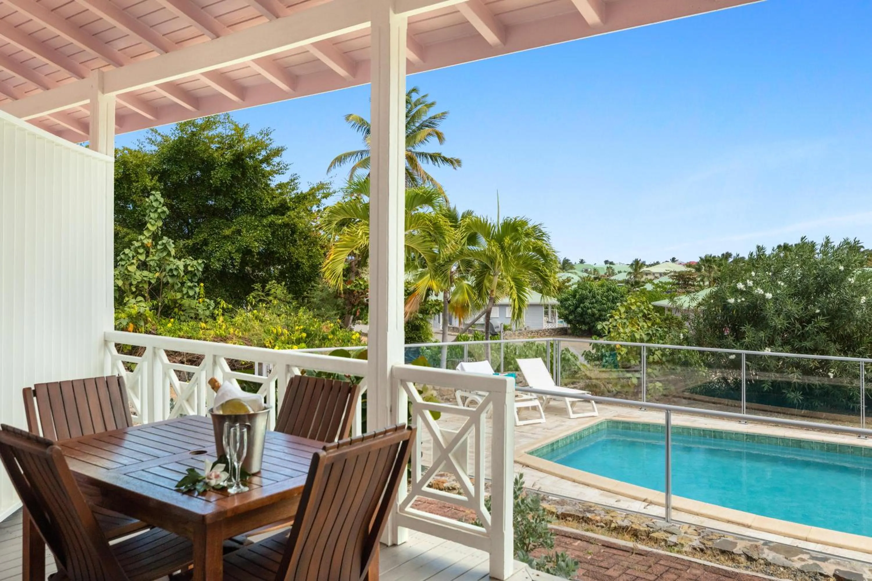 Patio in Esmeralda Resort - Orient Bay