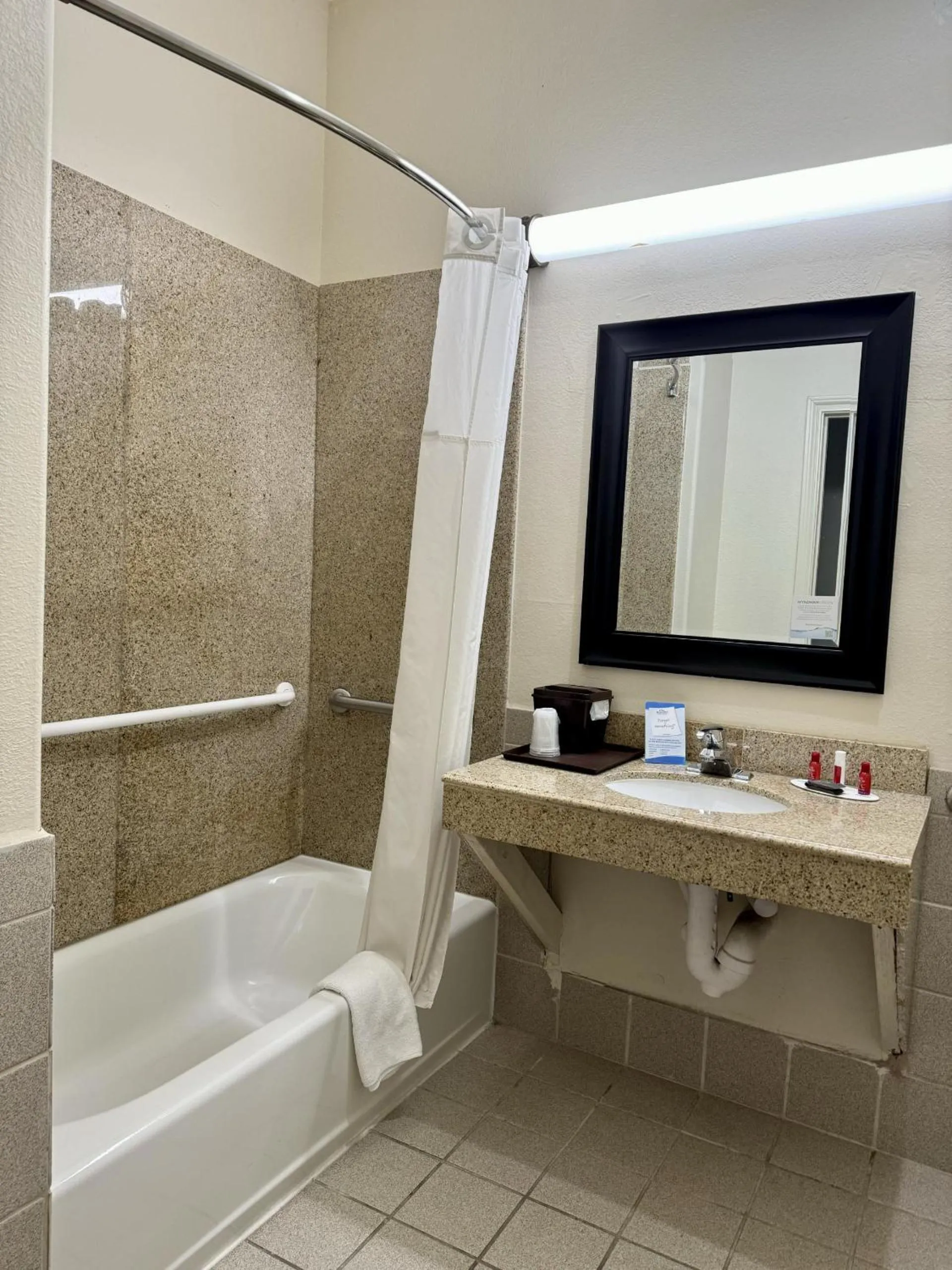 Bathroom in Baymont by Wyndham Galveston