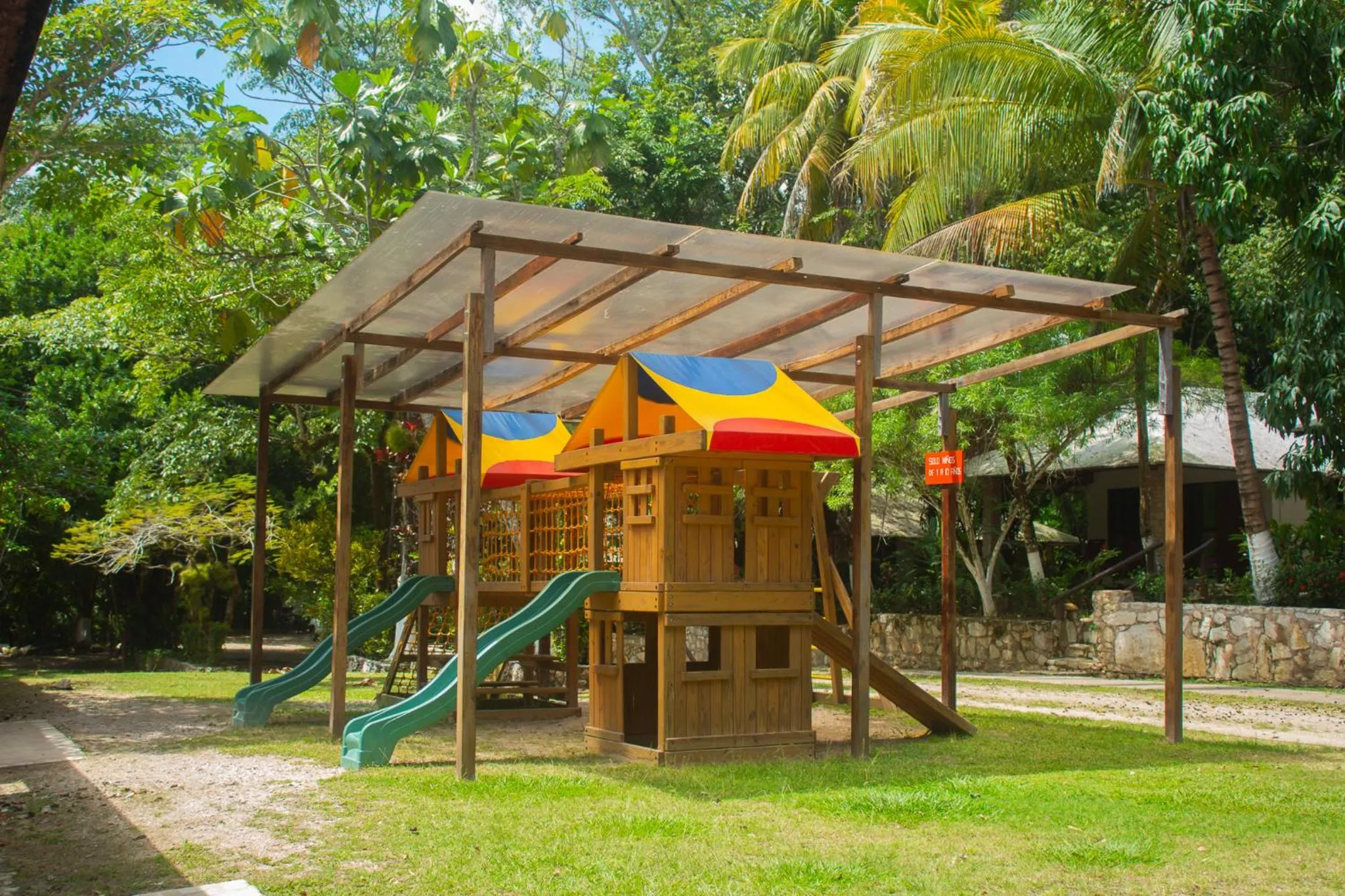 Children play ground in Chan-Kah Resort Village