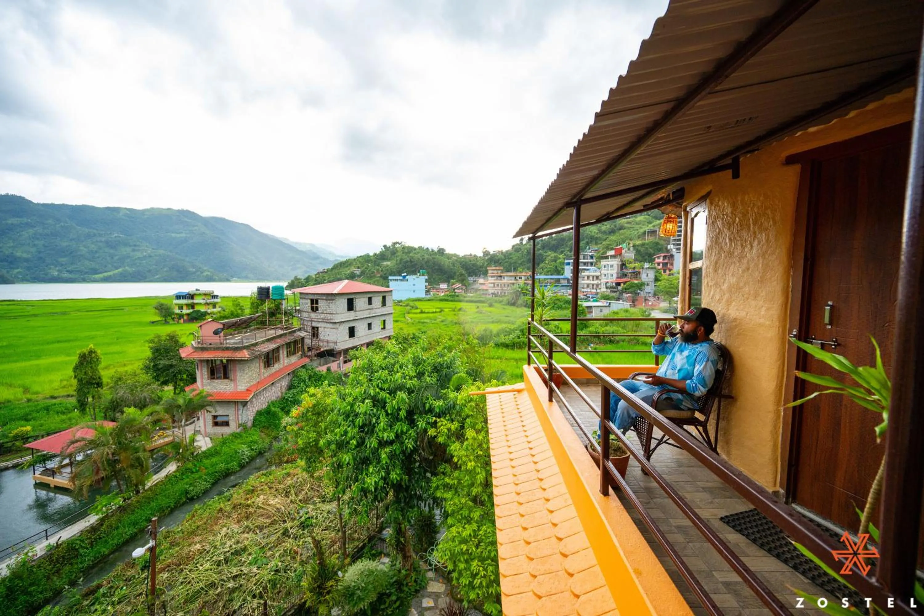 Balcony/Terrace in Zostel Pokhara