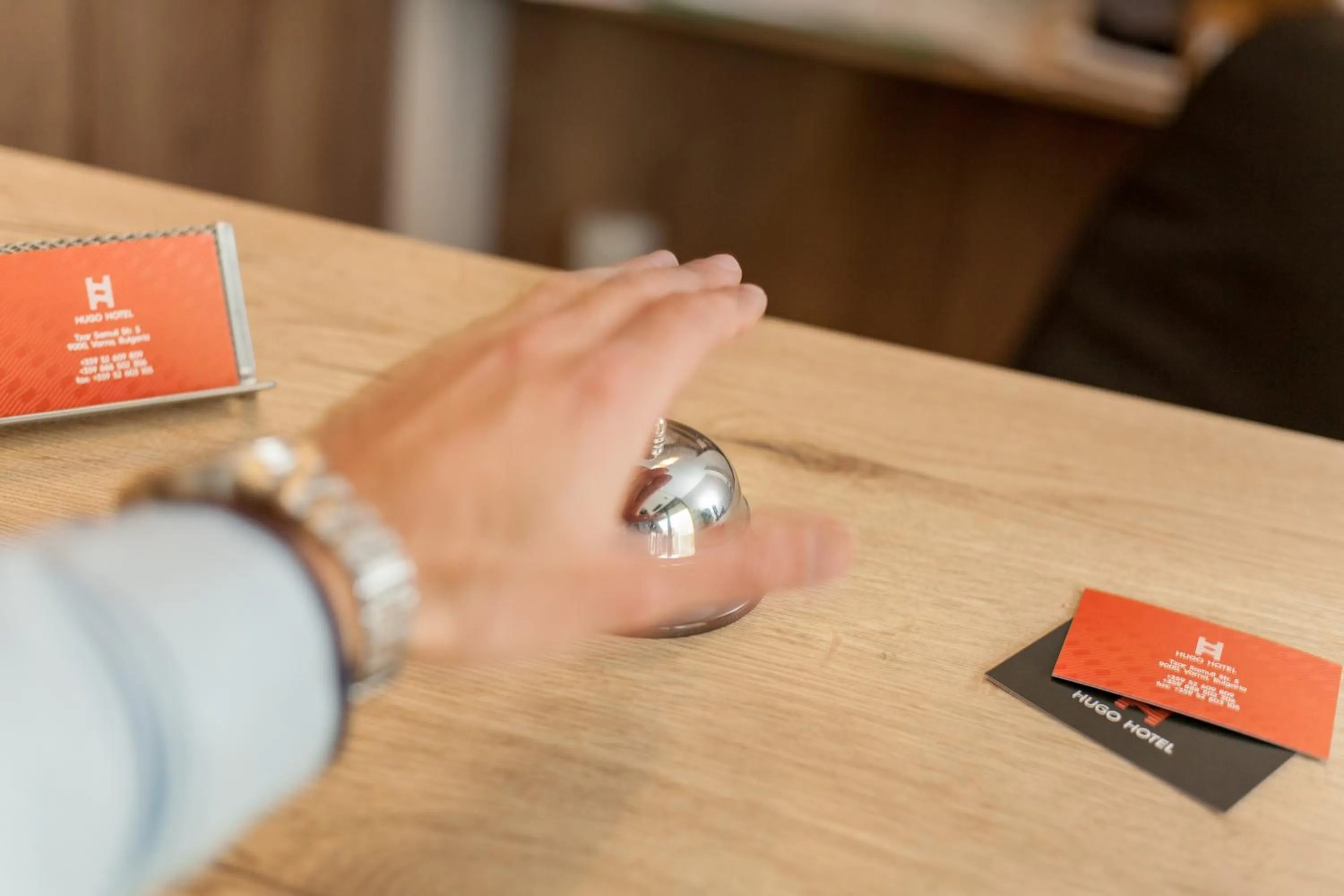 Property logo or sign in Hugo Hotel