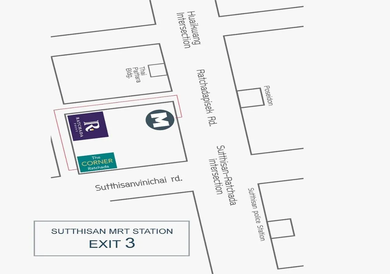 Bird's eye view in The Corner Ratchada