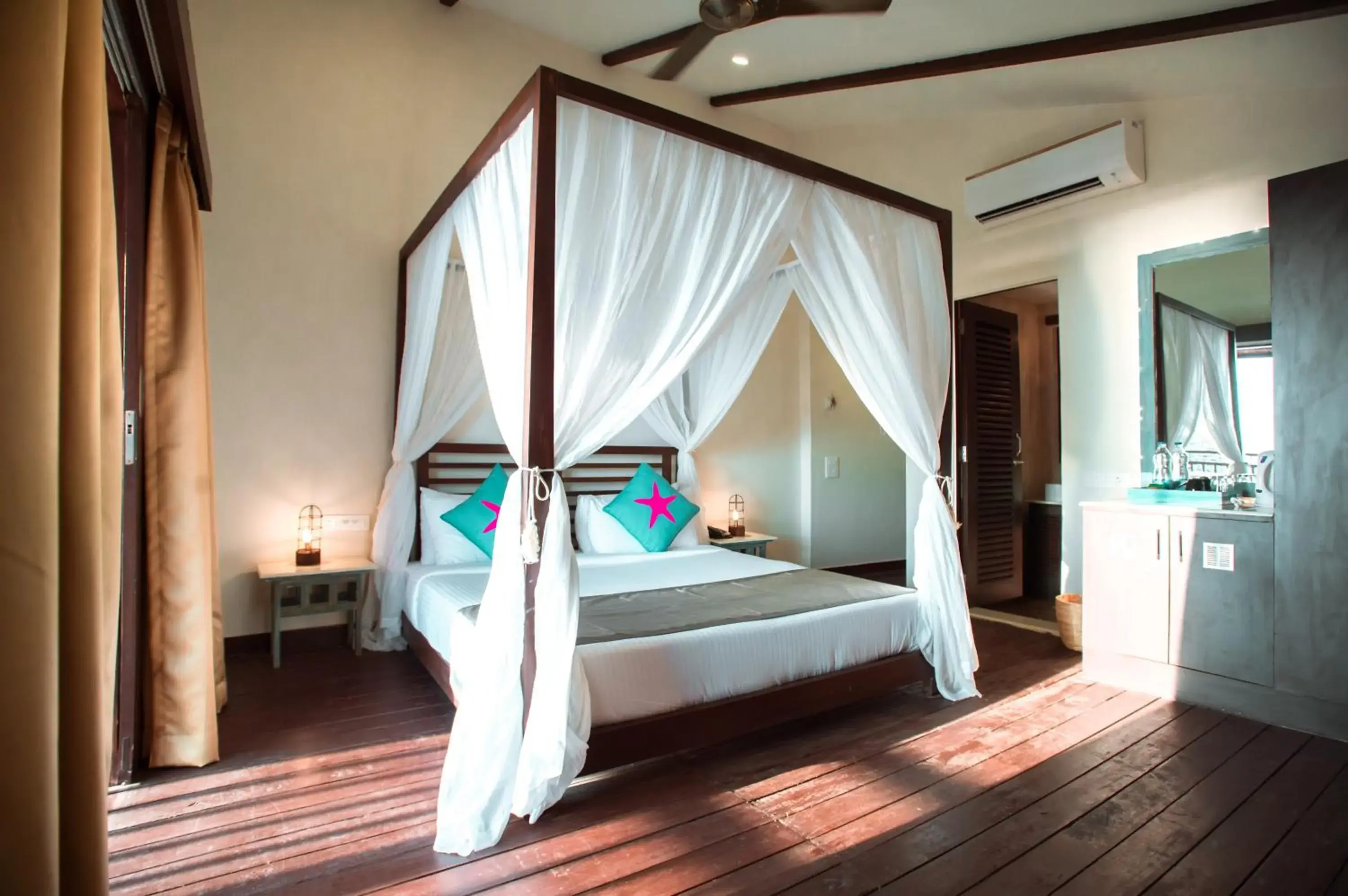 Bed in SinQ Beach Morjim Bed in SinQ Beach Morjim