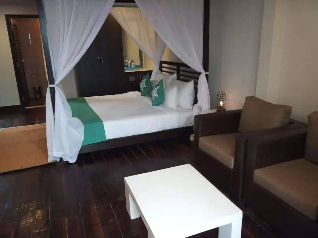 Bed in SinQ Beach Morjim Bed in SinQ Beach Morjim