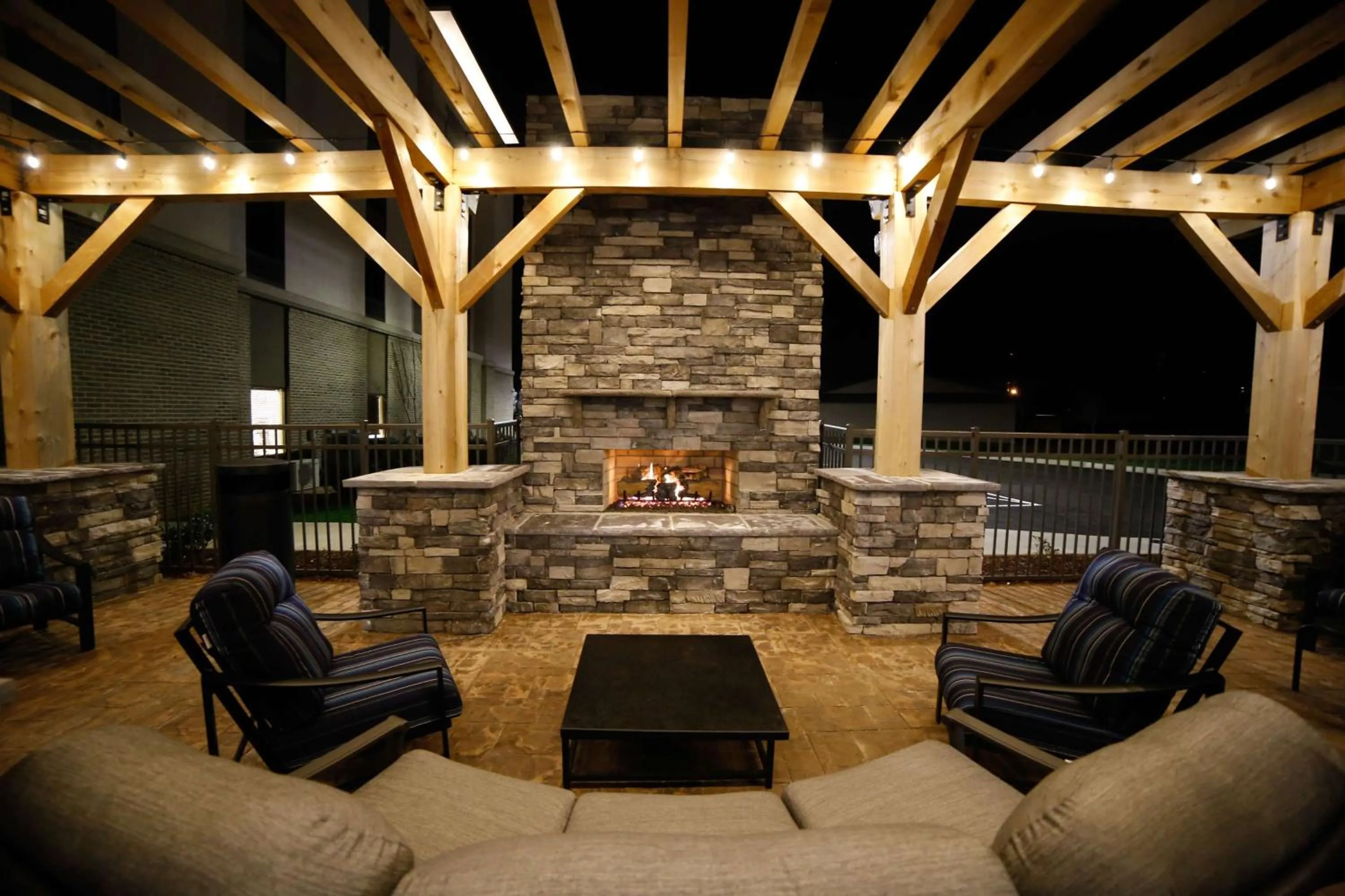 Patio in Hampton Inn & Suites Forest City