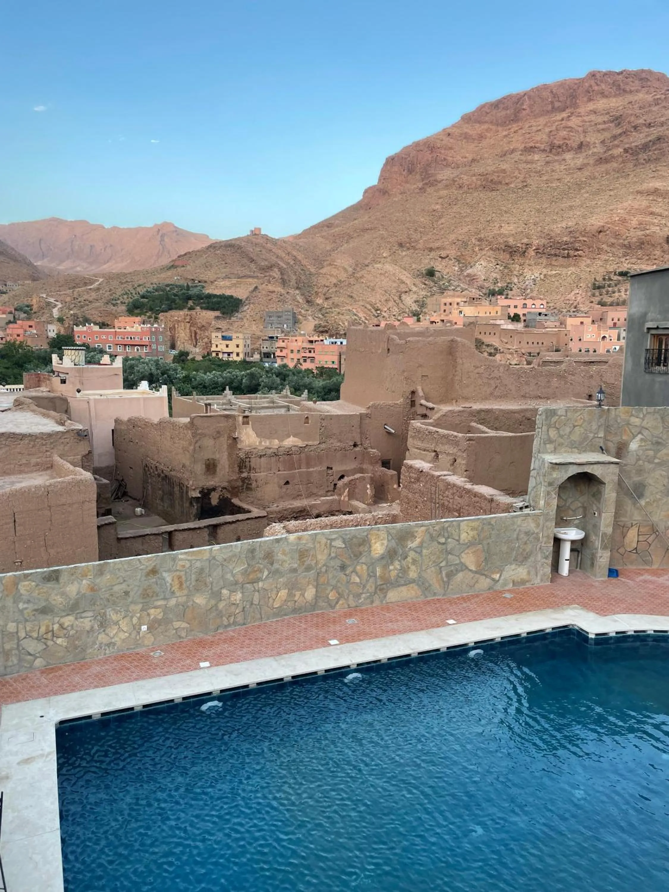 Swimming pool in Les Jardins De Todgha gorges de todra tinghir