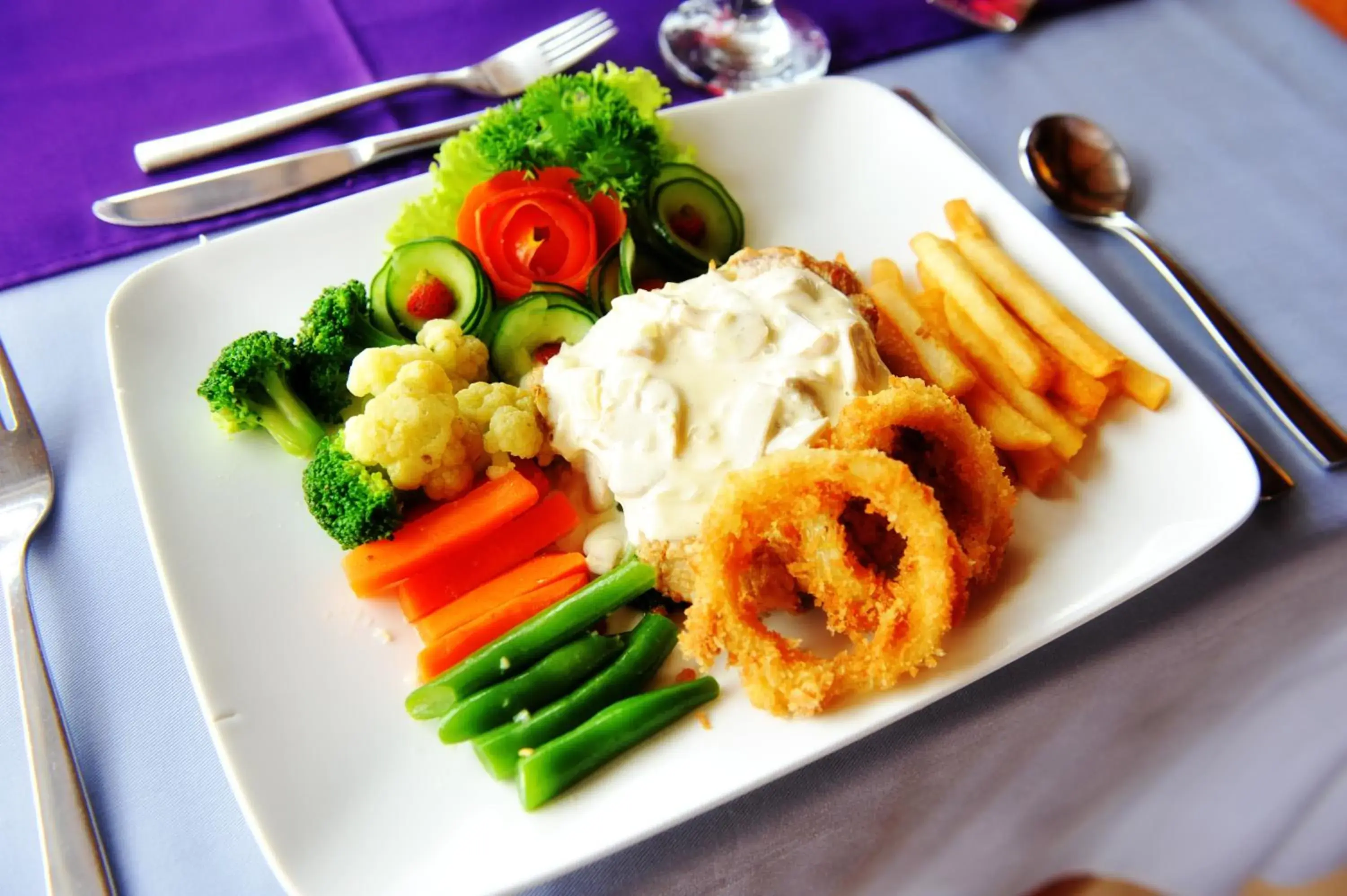 Food close-up in Bali Palms Resort Food close-up in Bali Palms Resort