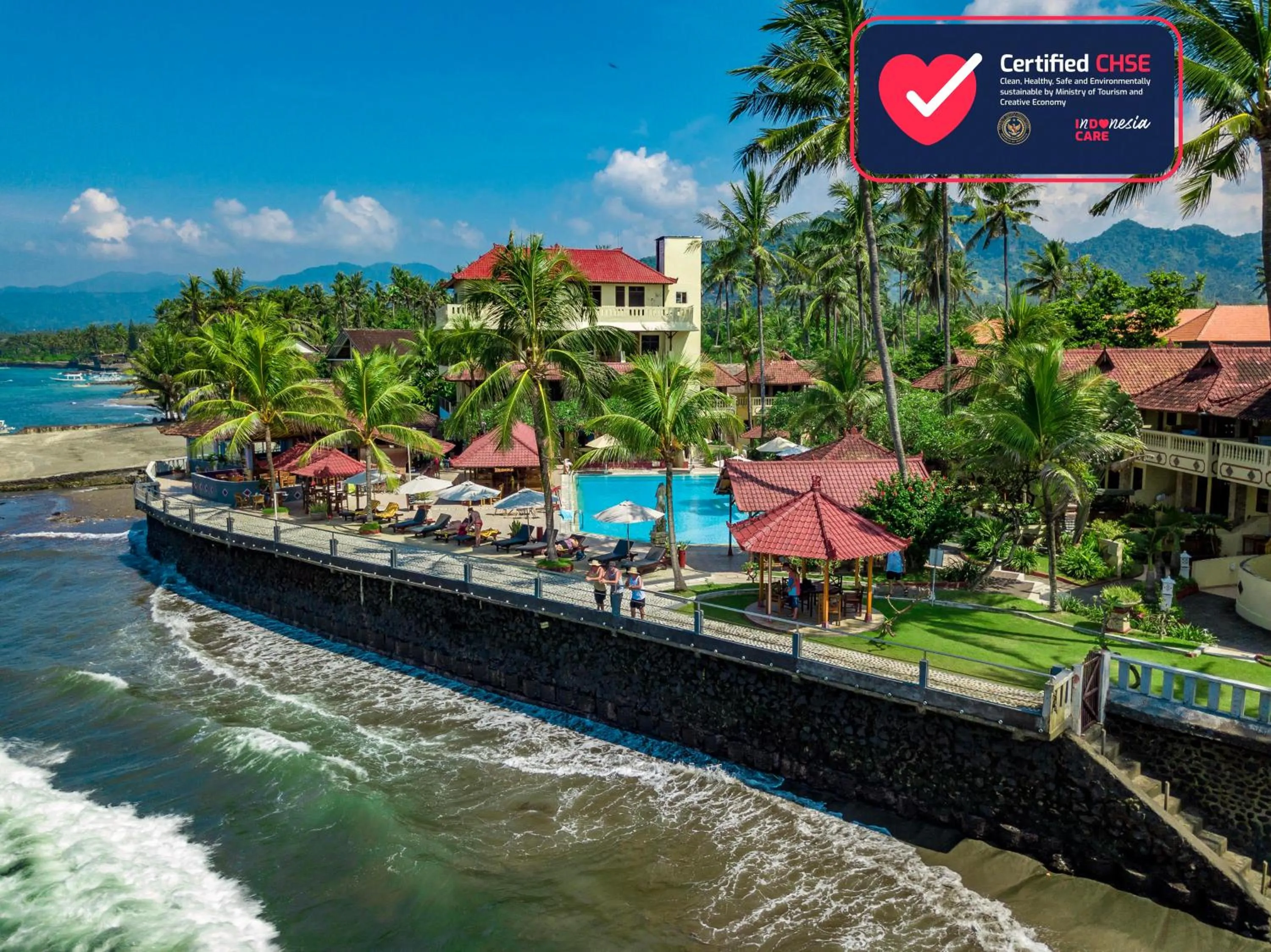 Guests in Bali Palms Resort