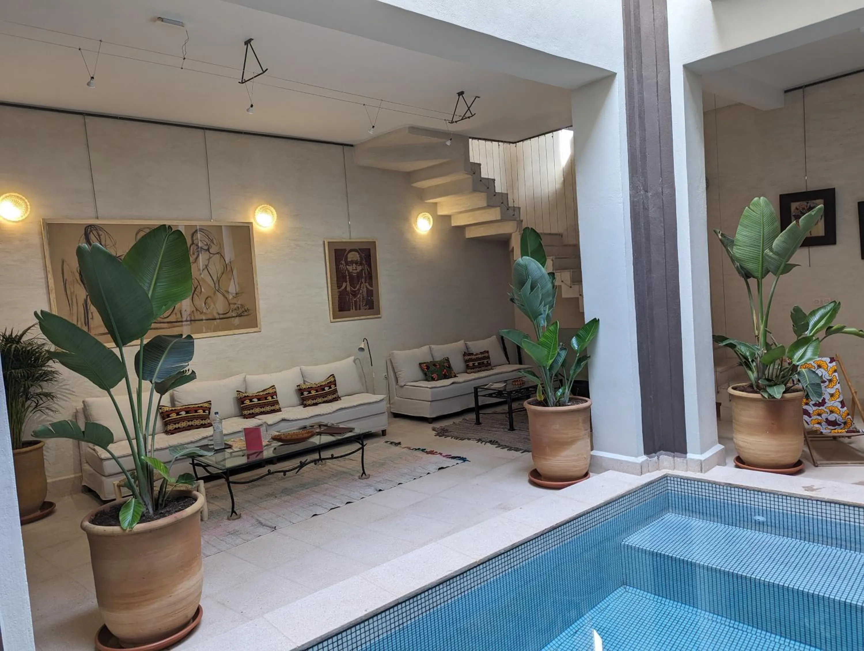 Pool view in Dar d'Art