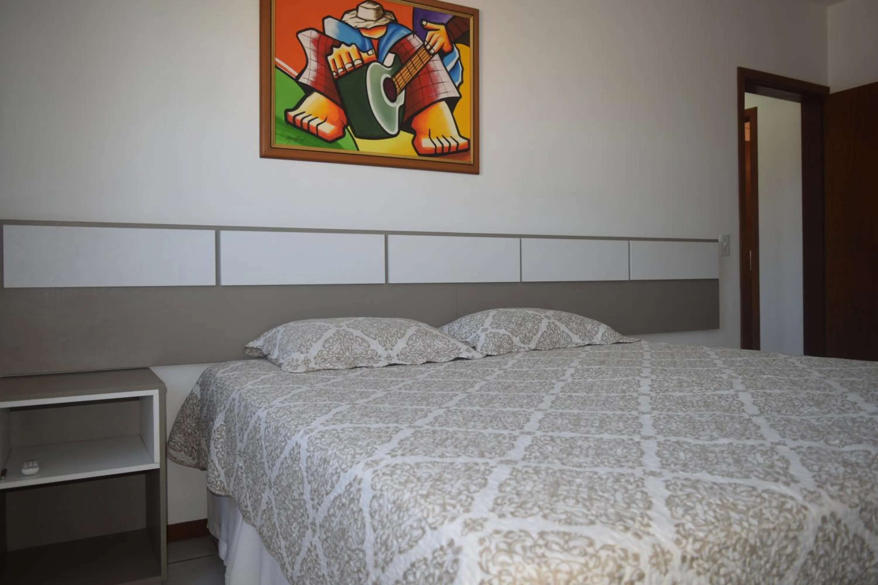 Bedroom, Bed in Apartamento Temporada na Praia