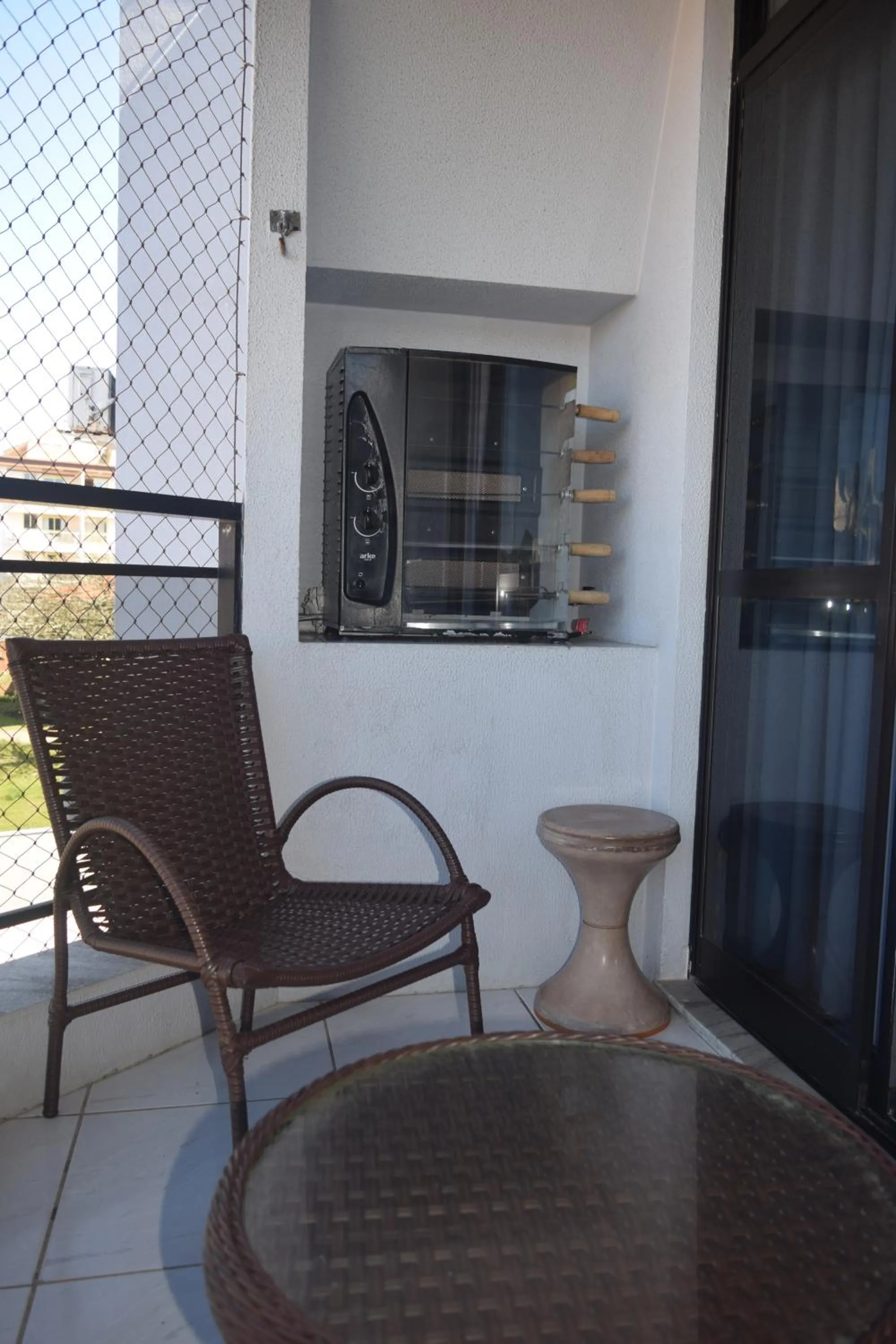 Balcony/Terrace in Apartamento Temporada na Praia