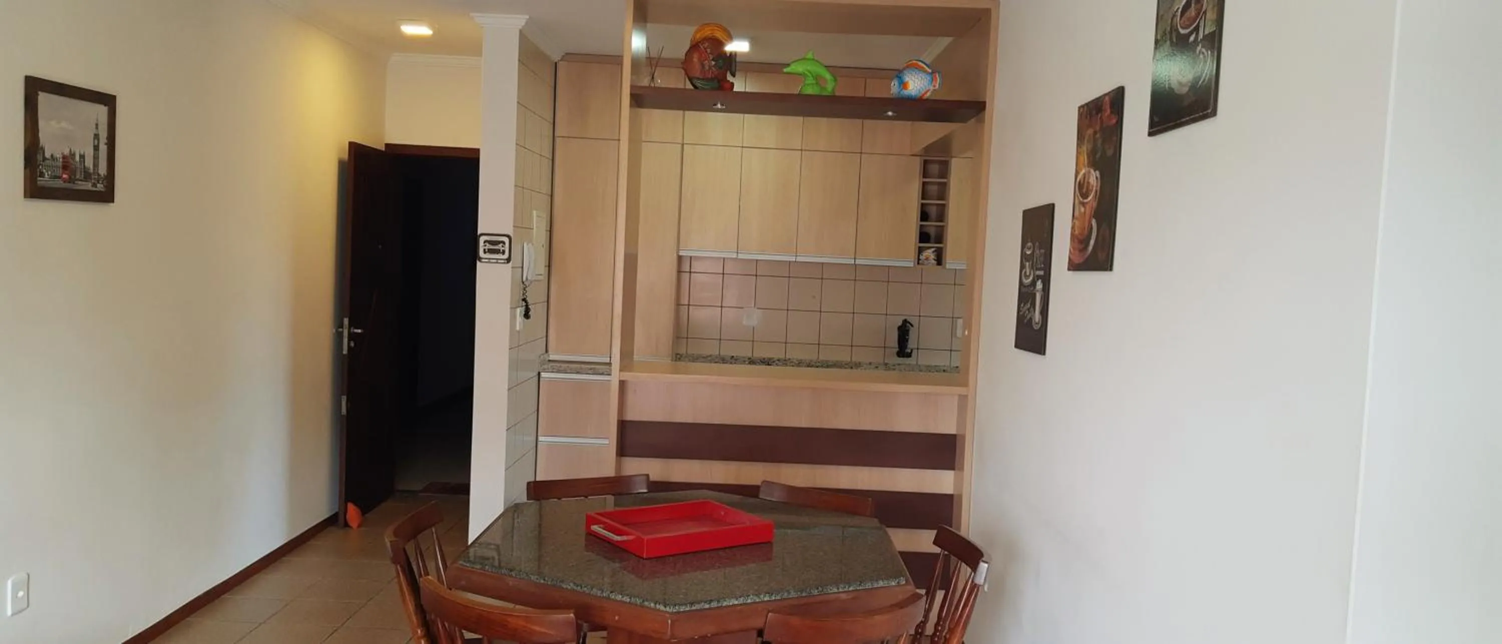 Seating area in Apartamento Temporada na Praia