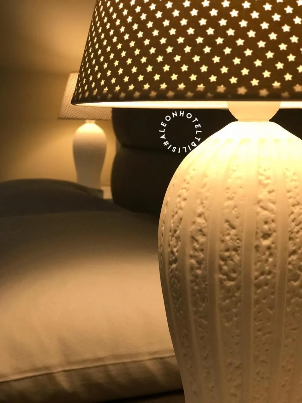 Bed in Aleon Hotel