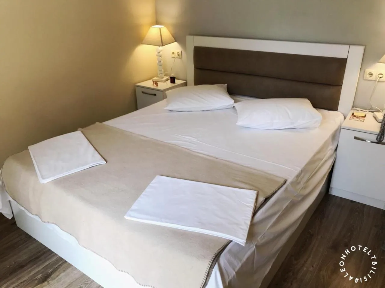 Bed in Aleon Hotel