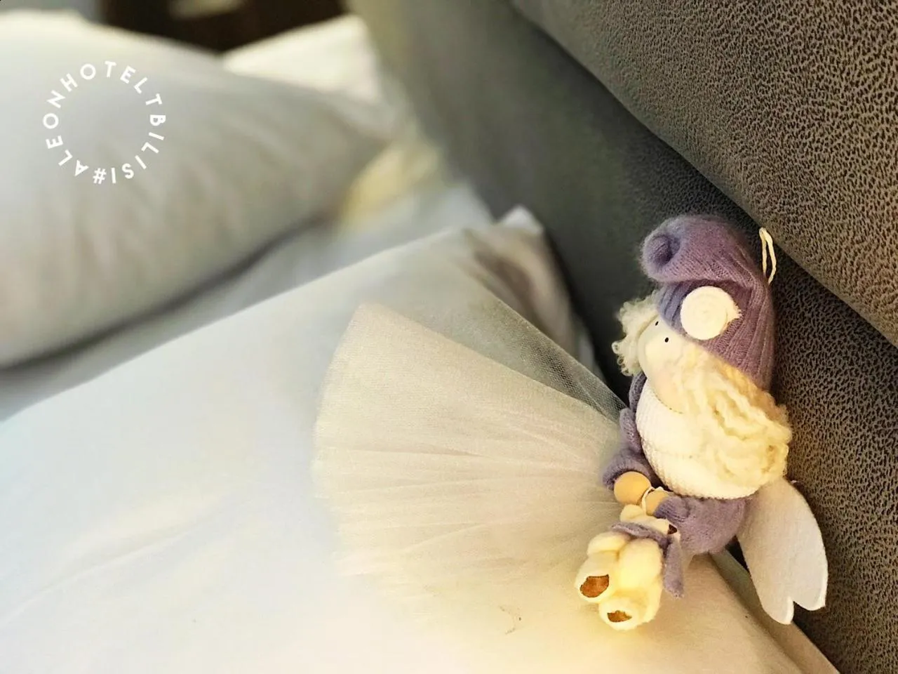 Decorative detail, Bed in Aleon Hotel