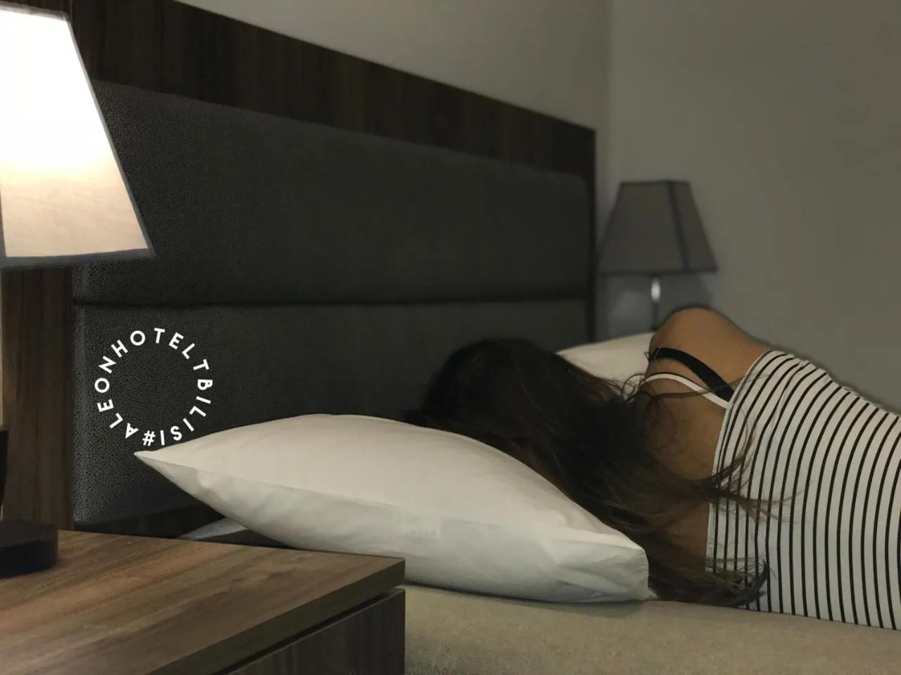 Bed in Aleon Hotel