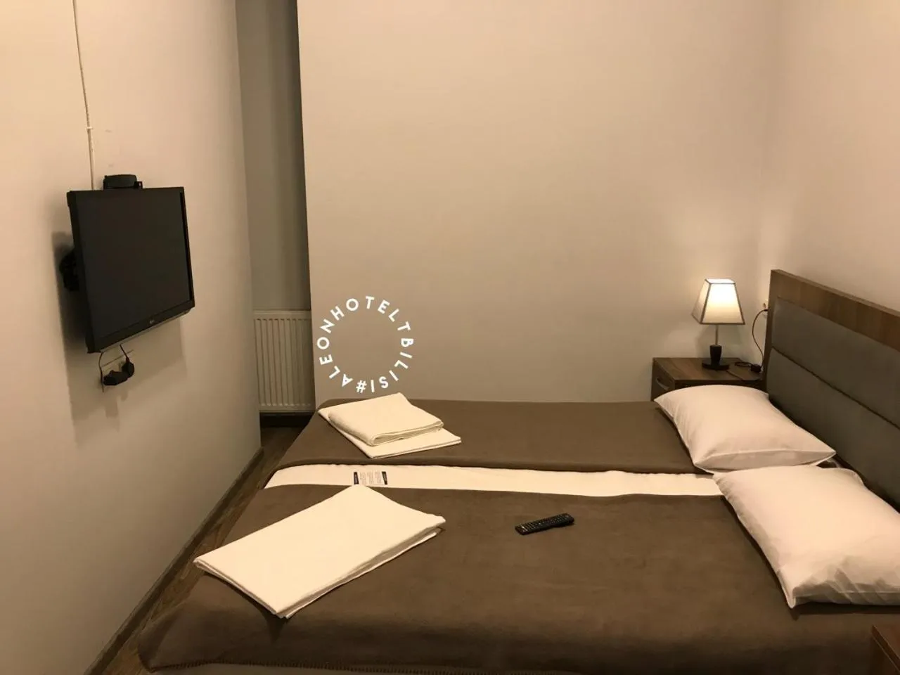Bed in Aleon Hotel