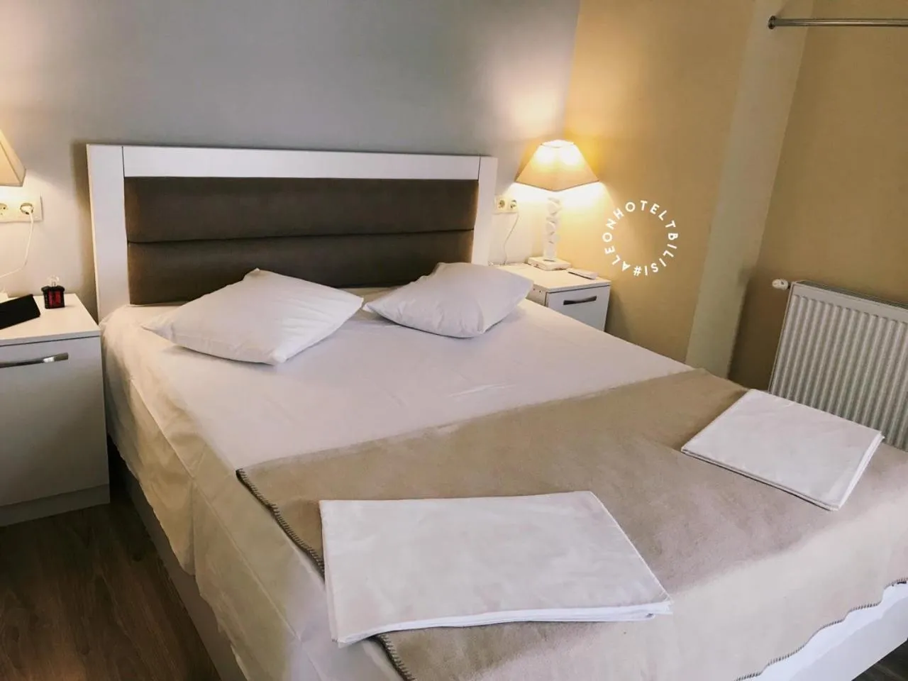 Bed in Aleon Hotel