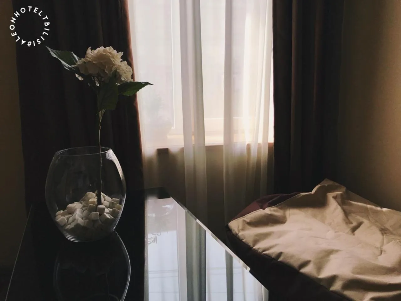 Bed in Aleon Hotel