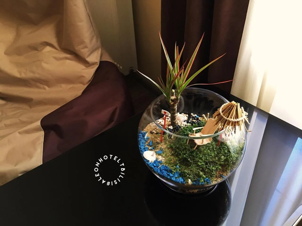 Decorative detail in Aleon Hotel