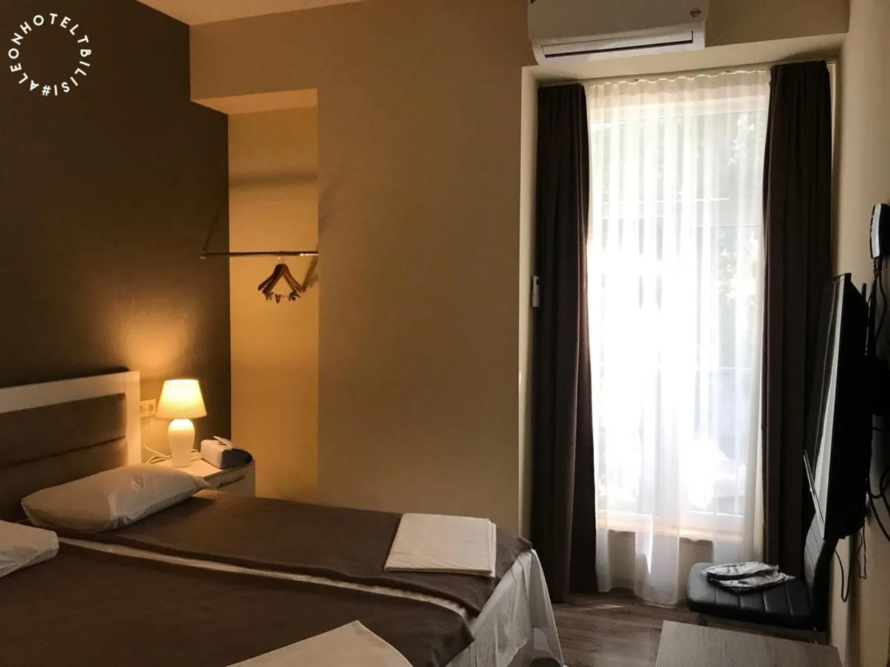 Bed in Aleon Hotel