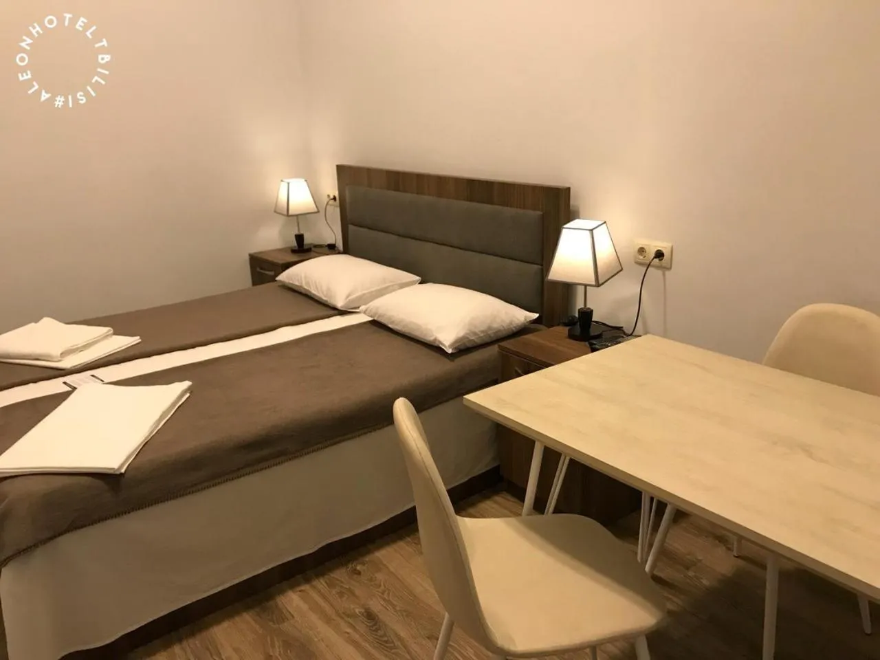 Bed in Aleon Hotel