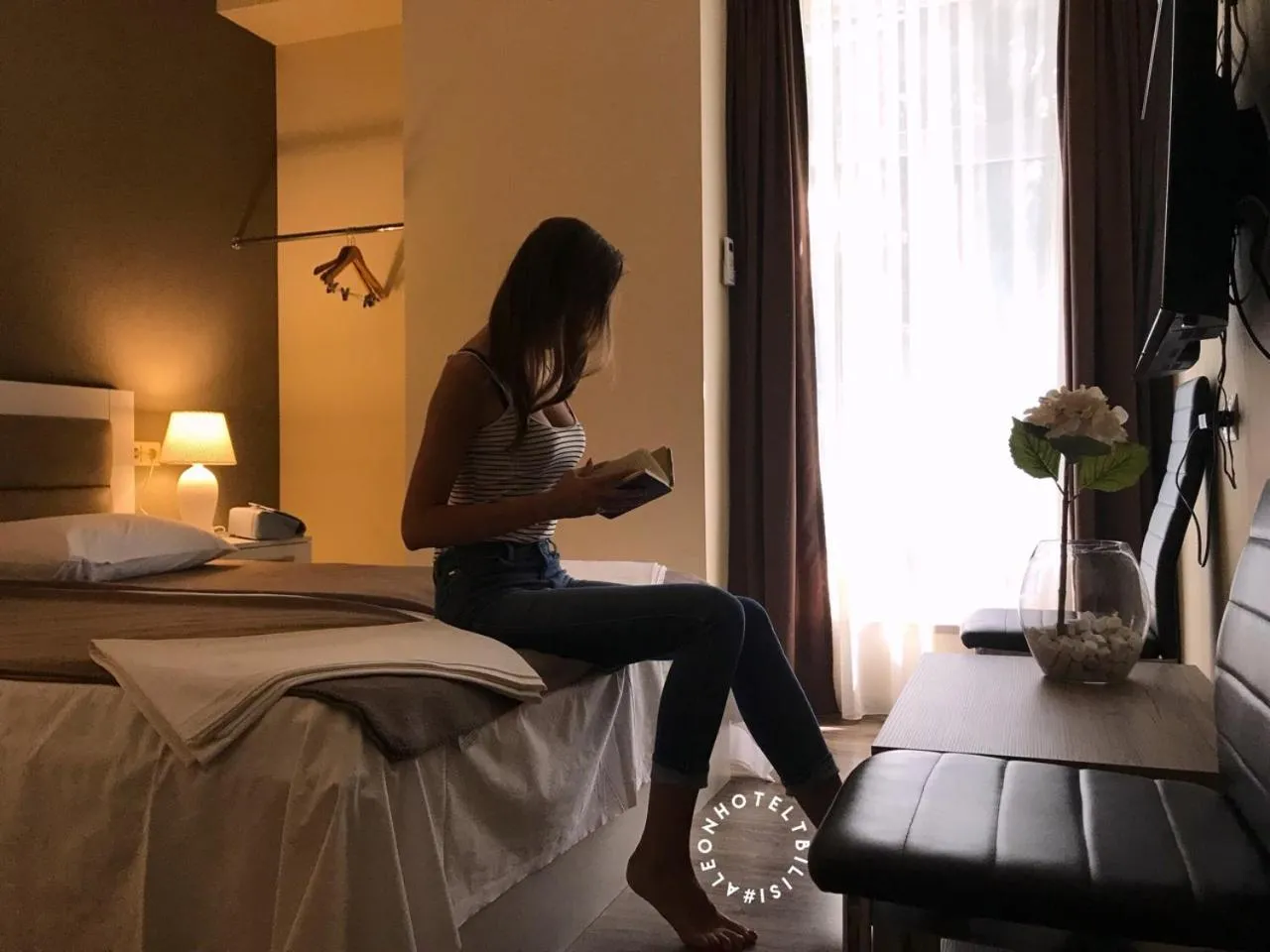 Bed in Aleon Hotel