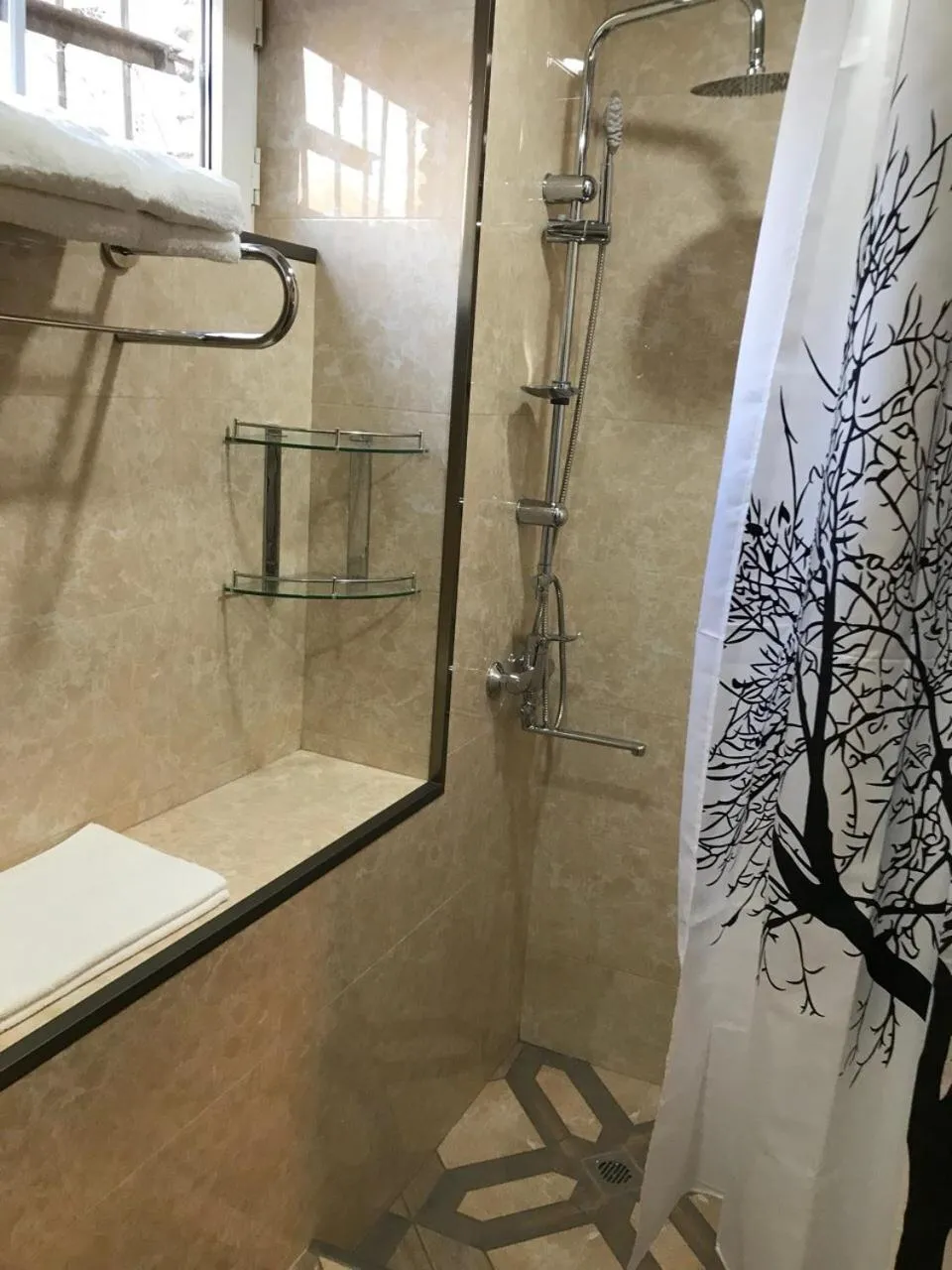 Shower in Aleon Hotel