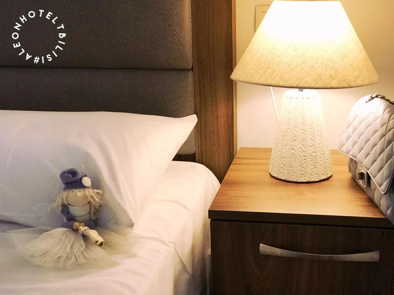 Decorative detail, Bed in Aleon Hotel