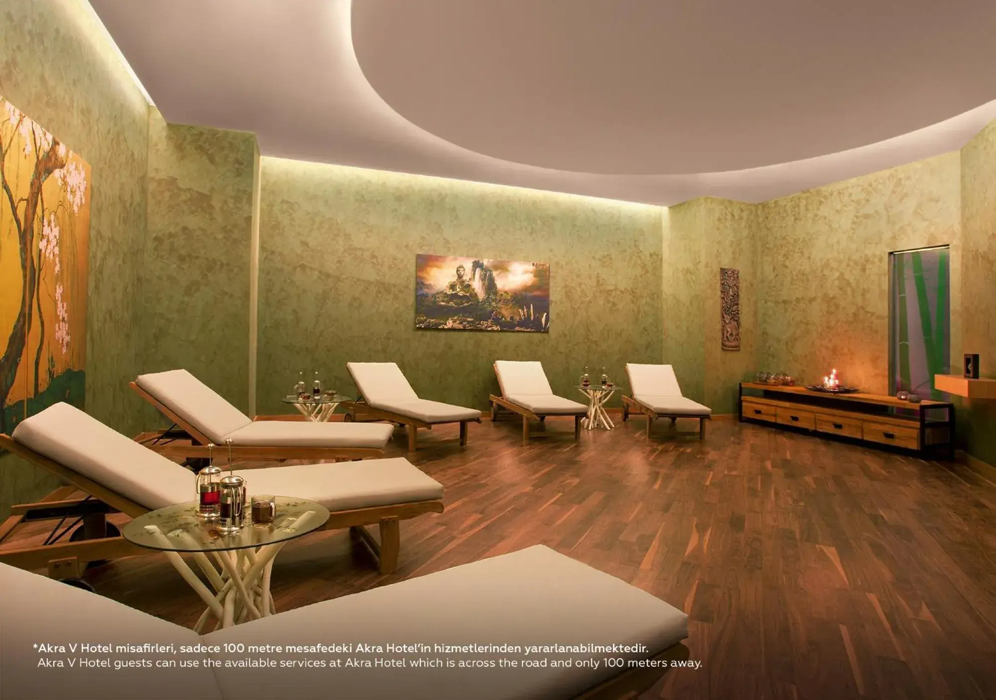 Living room, Spa/Wellness in Akra V Hotel