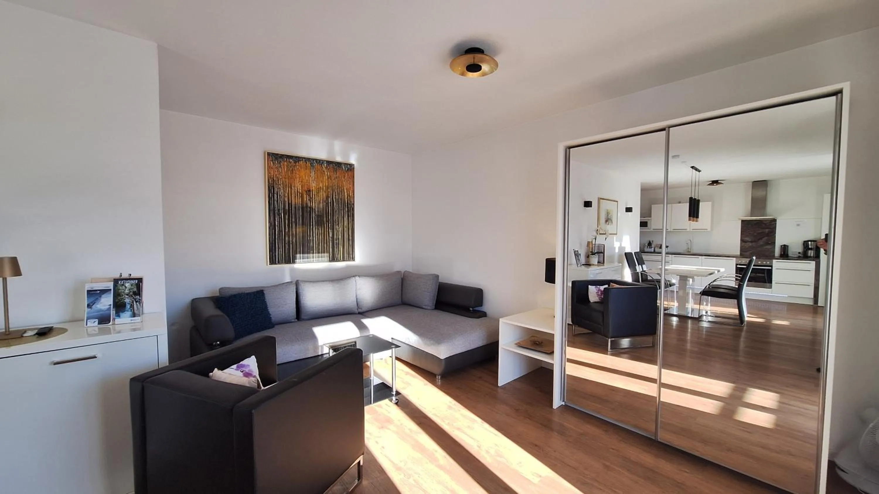 Living room in Panorama Apartments - Steinbock Lodges