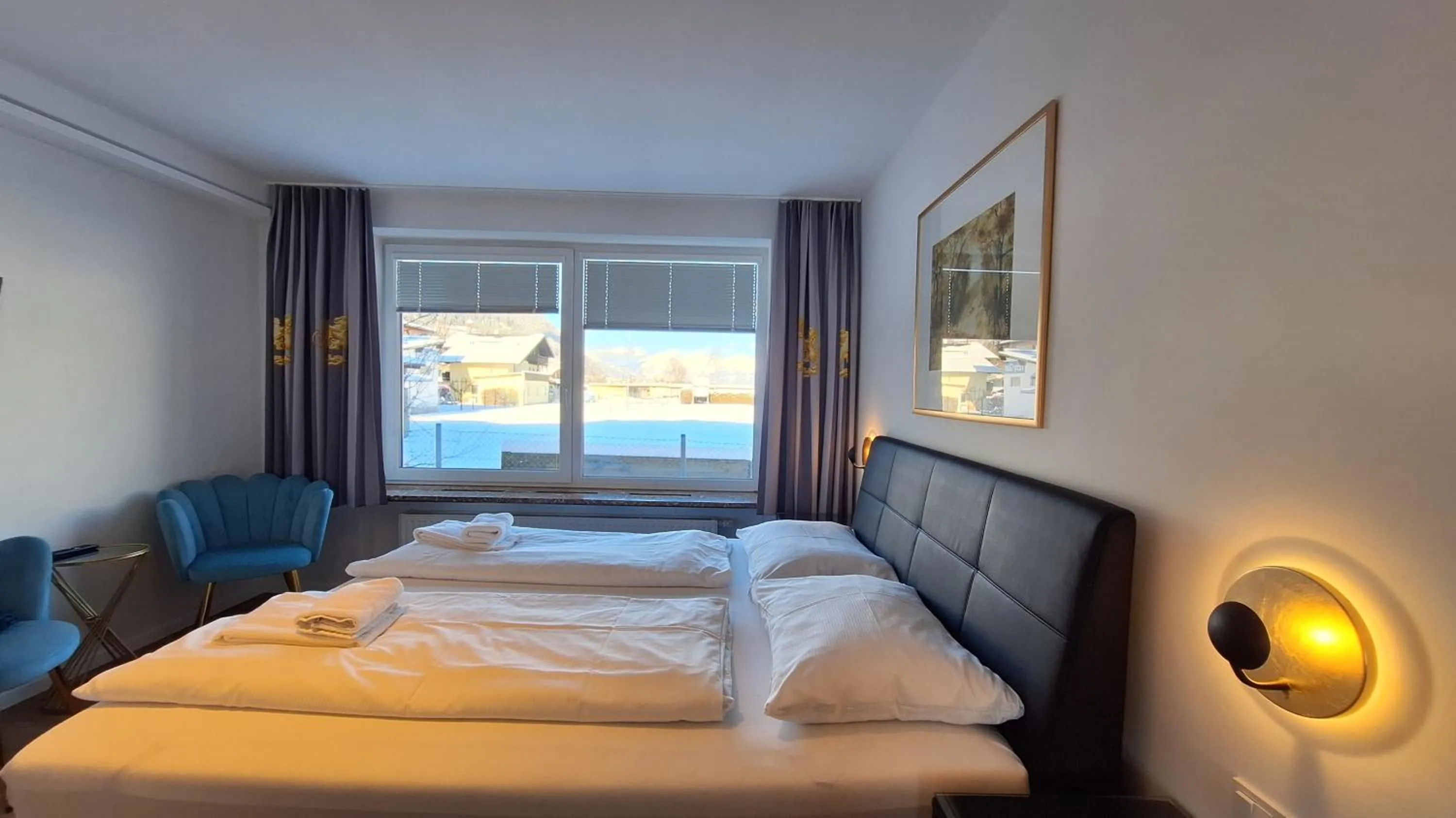 Bed in Panorama Apartments - Steinbock Lodges
