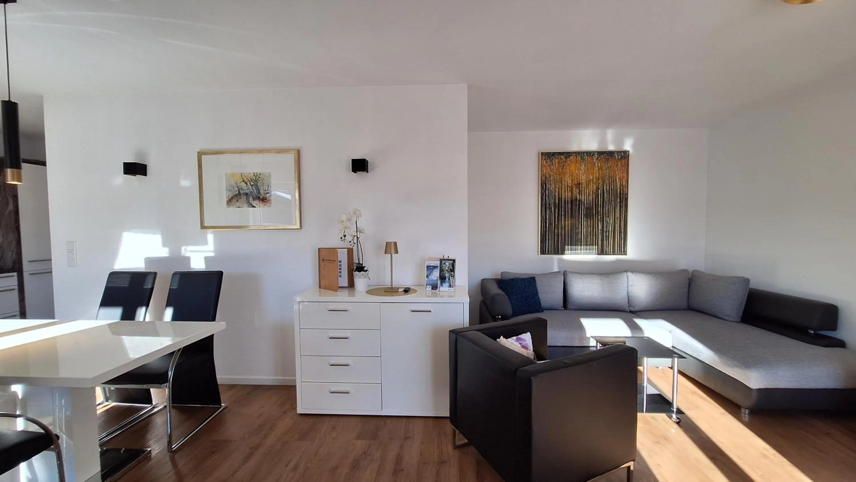 Living room in Panorama Apartments - Steinbock Lodges