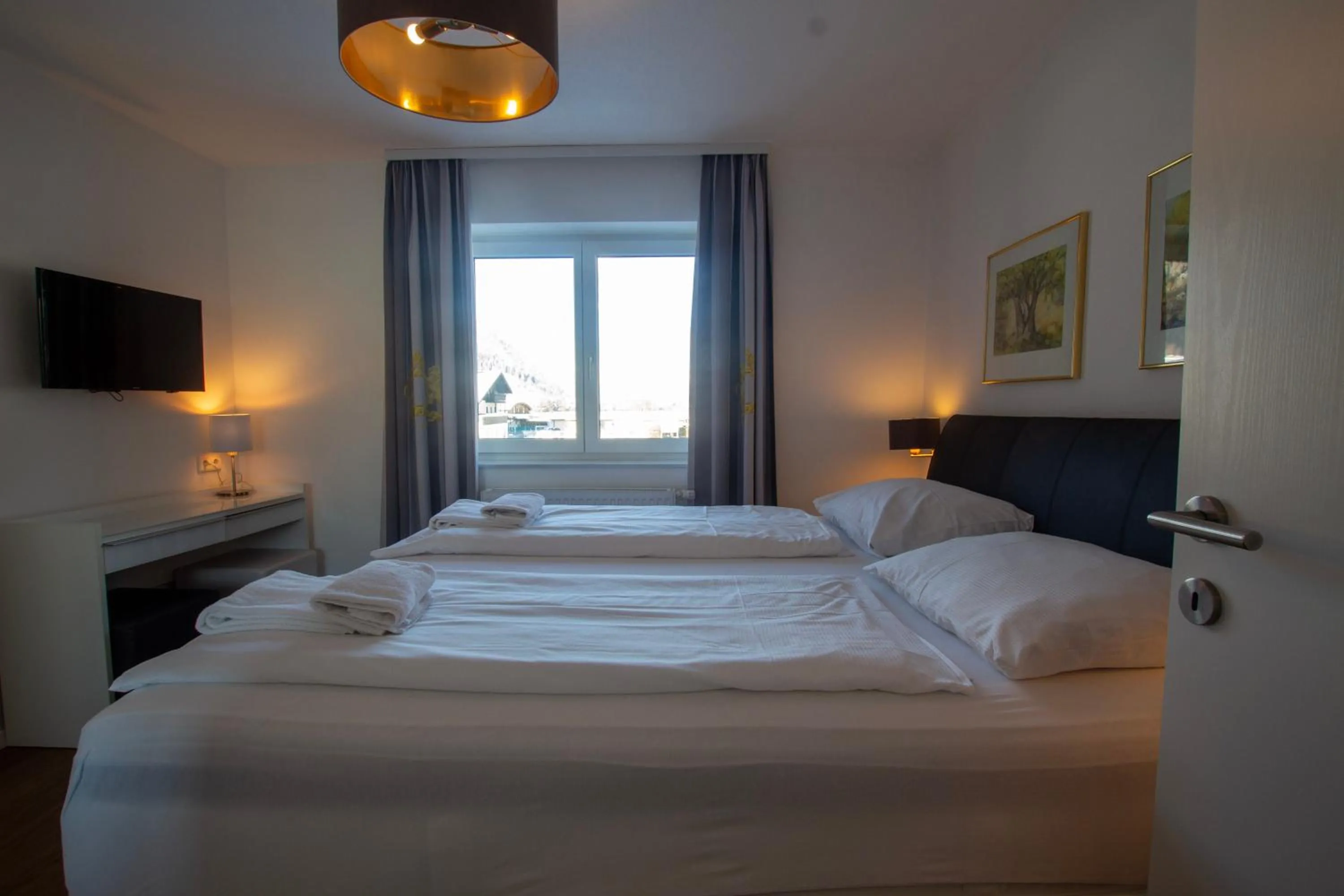 Bed in Panorama Apartments - Steinbock Lodges