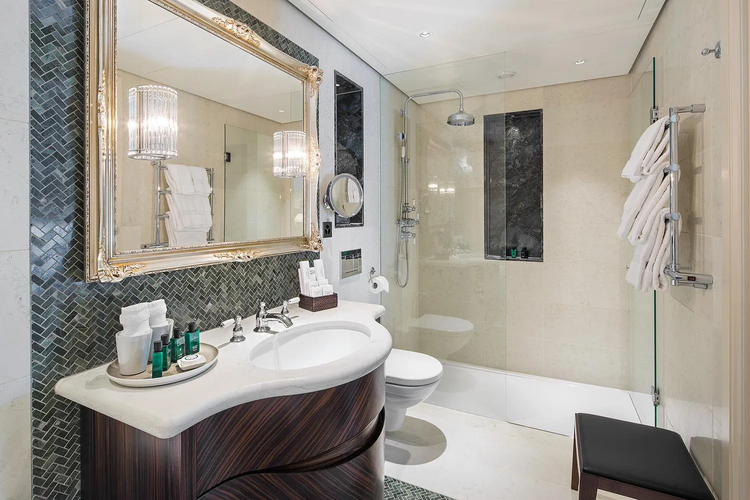 Shower in Hotel Villa Honegg