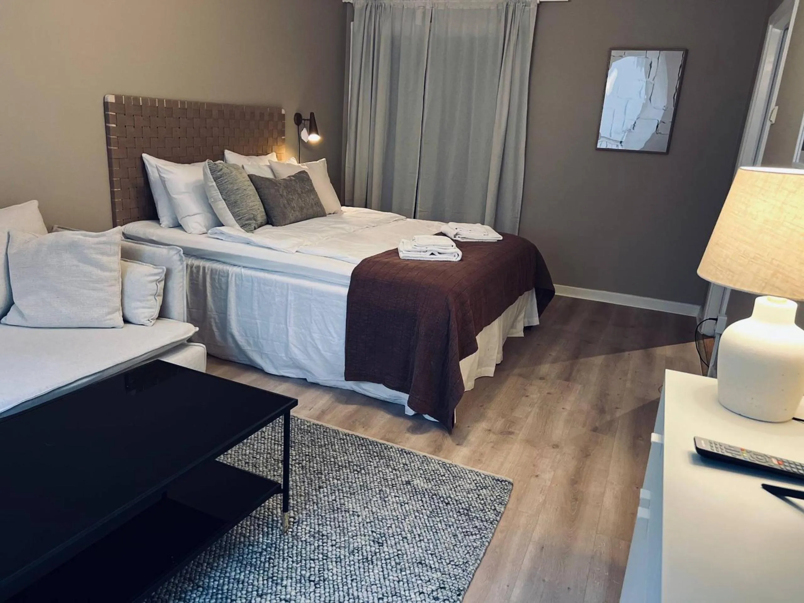 Bed in Hotel Tre Små Rum