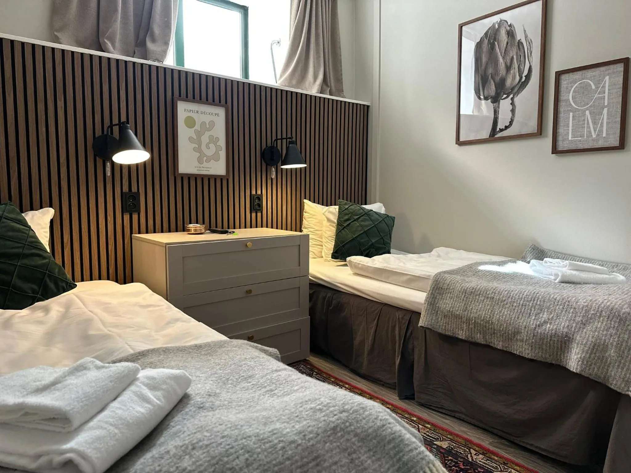 Bed in Hotel Tre Små Rum