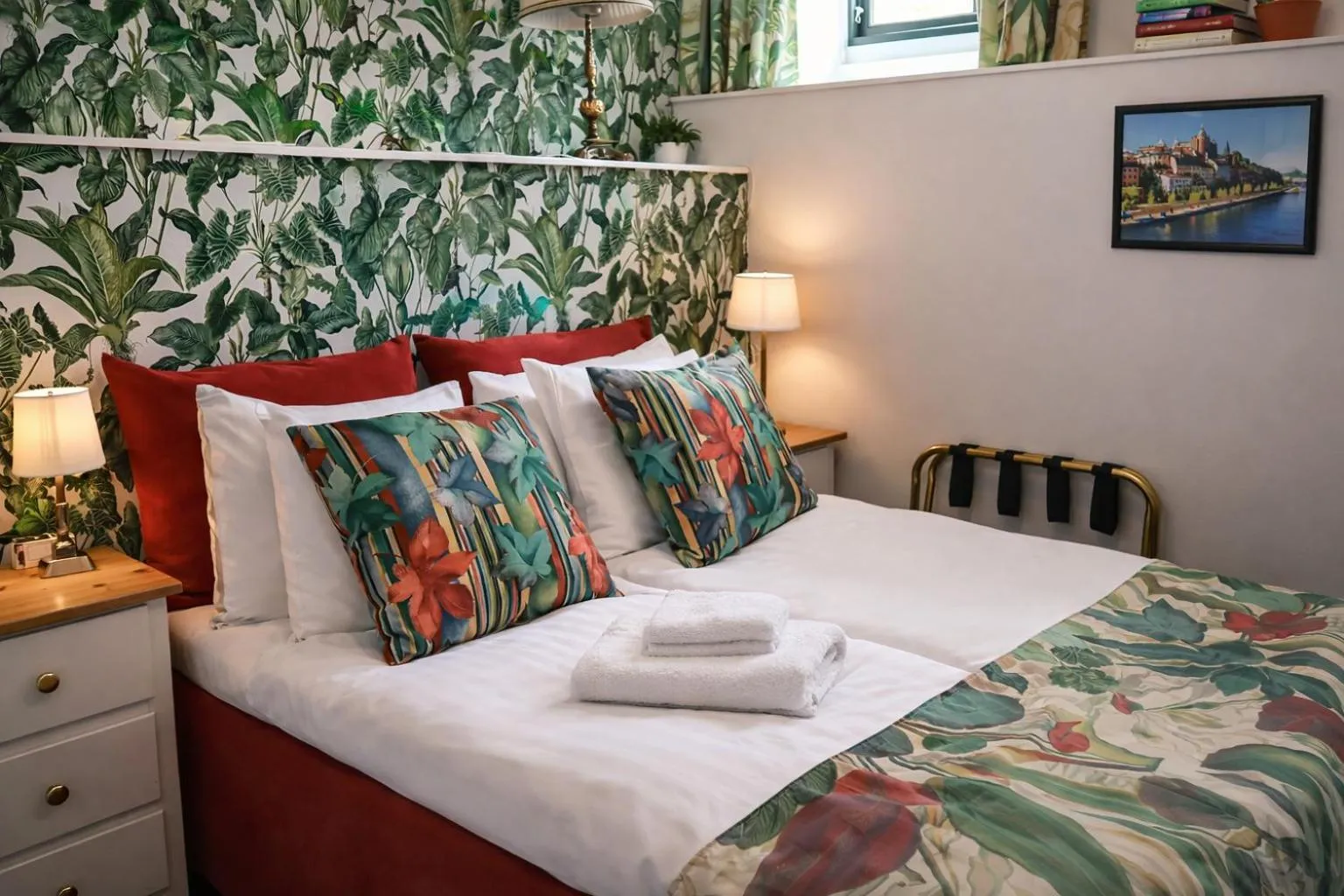 Bed in Hotel Tre Små Rum