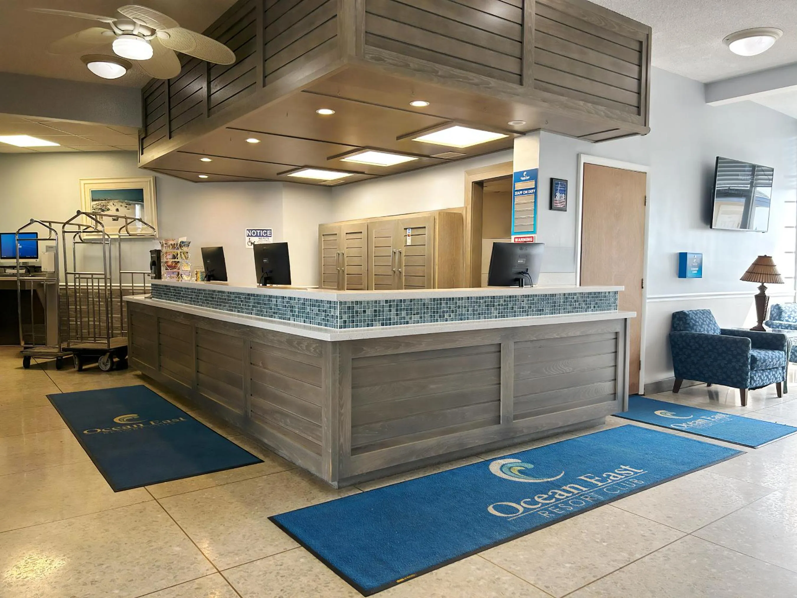 Lobby or reception in Ocean East Resort Club