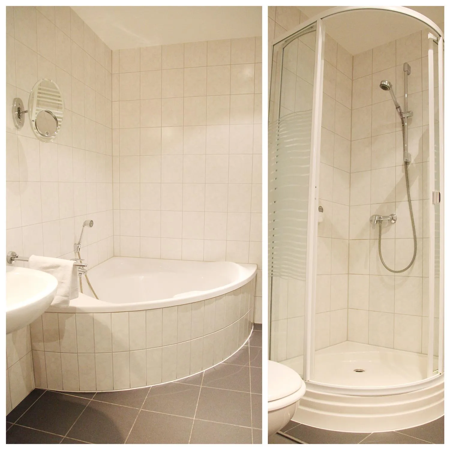 Bathroom in Hotel am Holzhafen