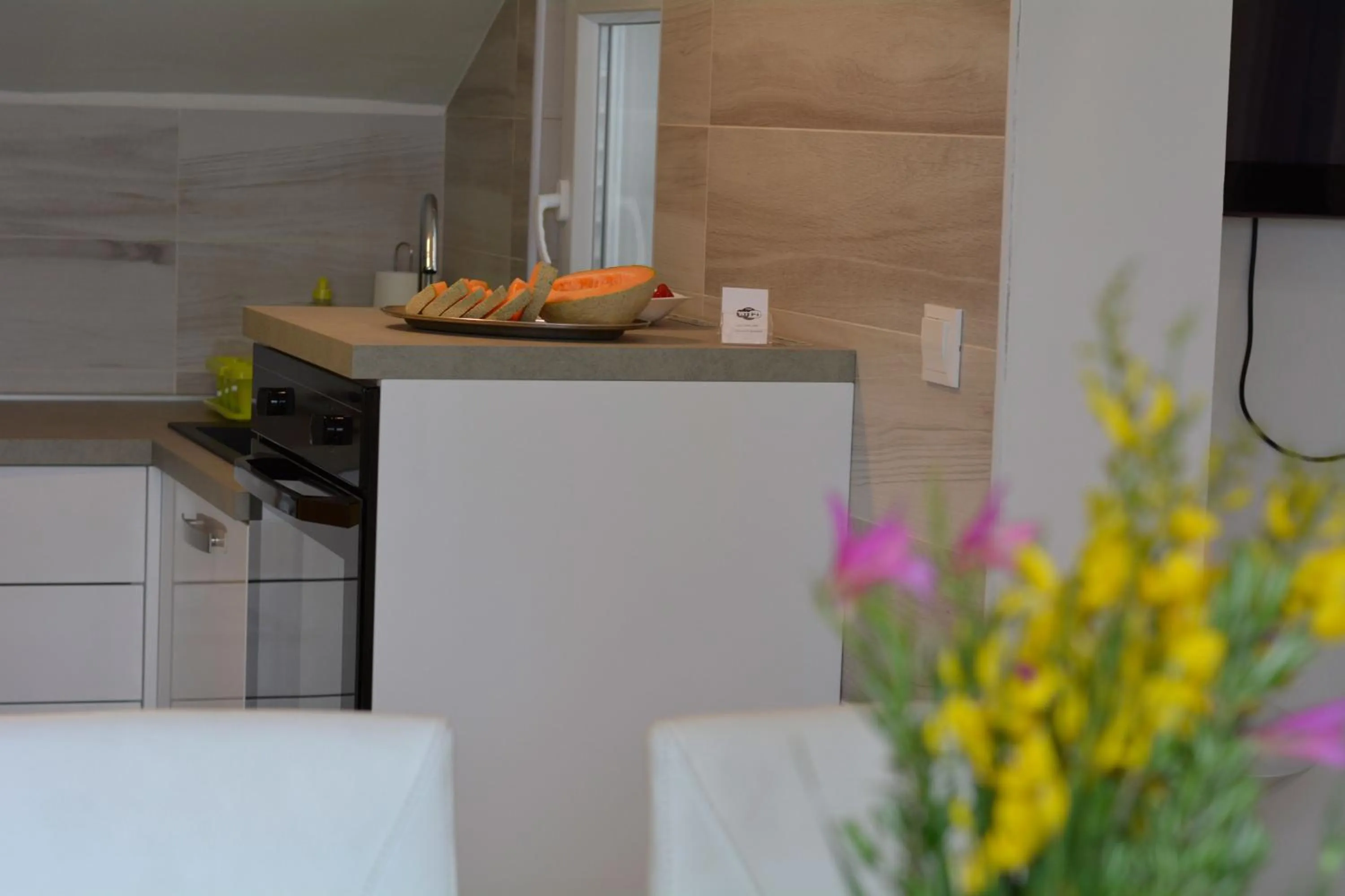 Kitchen or kitchenette in Villa Rosa